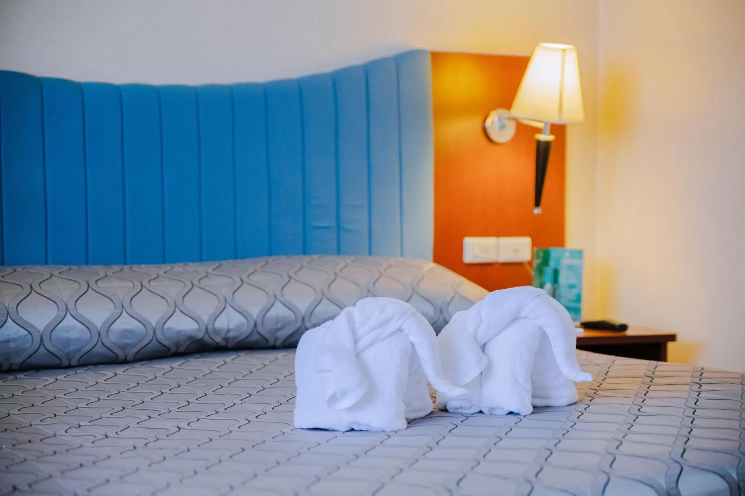 Bed in Baiyoke Suite Hotel