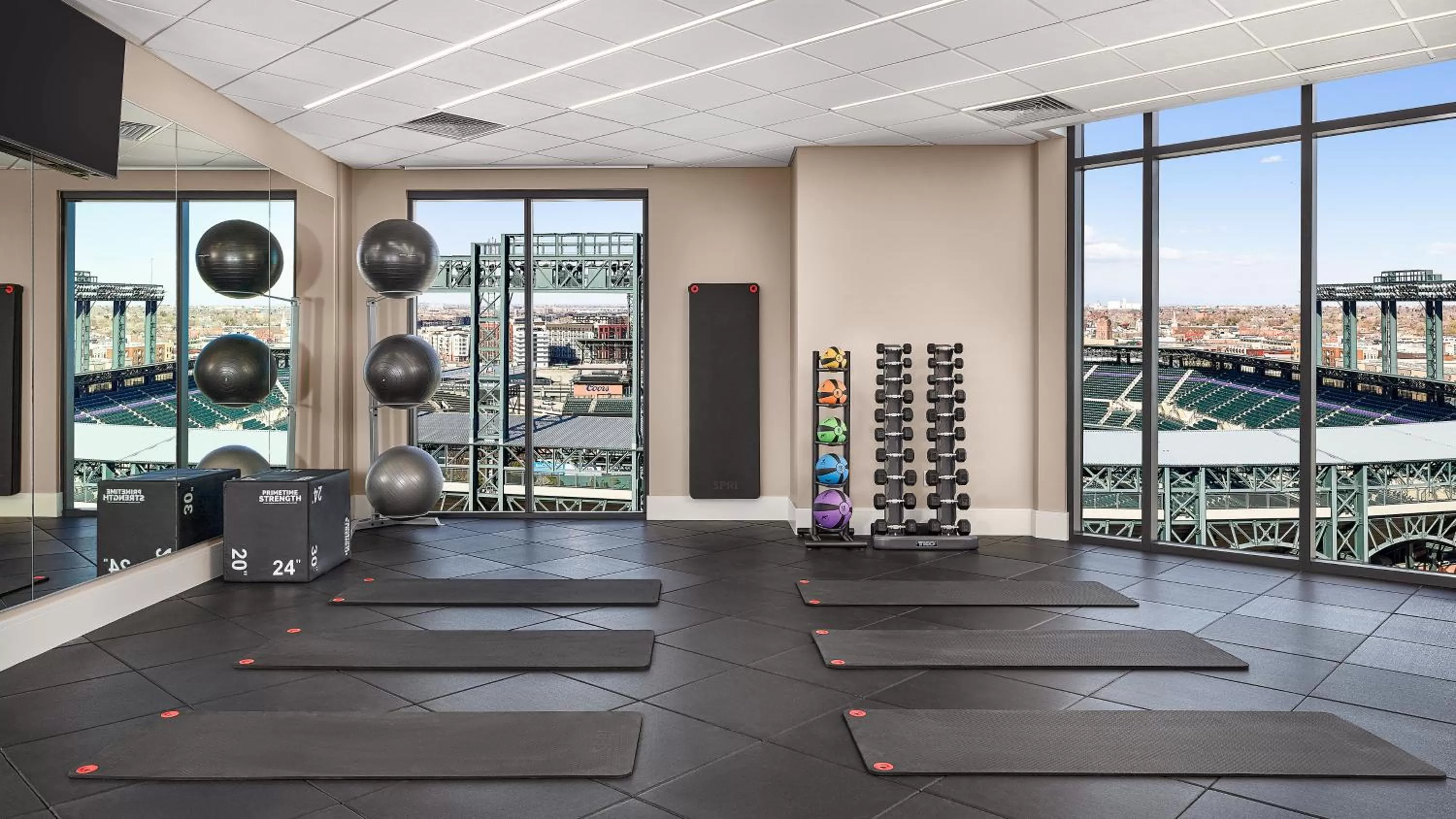 Fitness centre/facilities in The Rally Hotel at McGregor Square