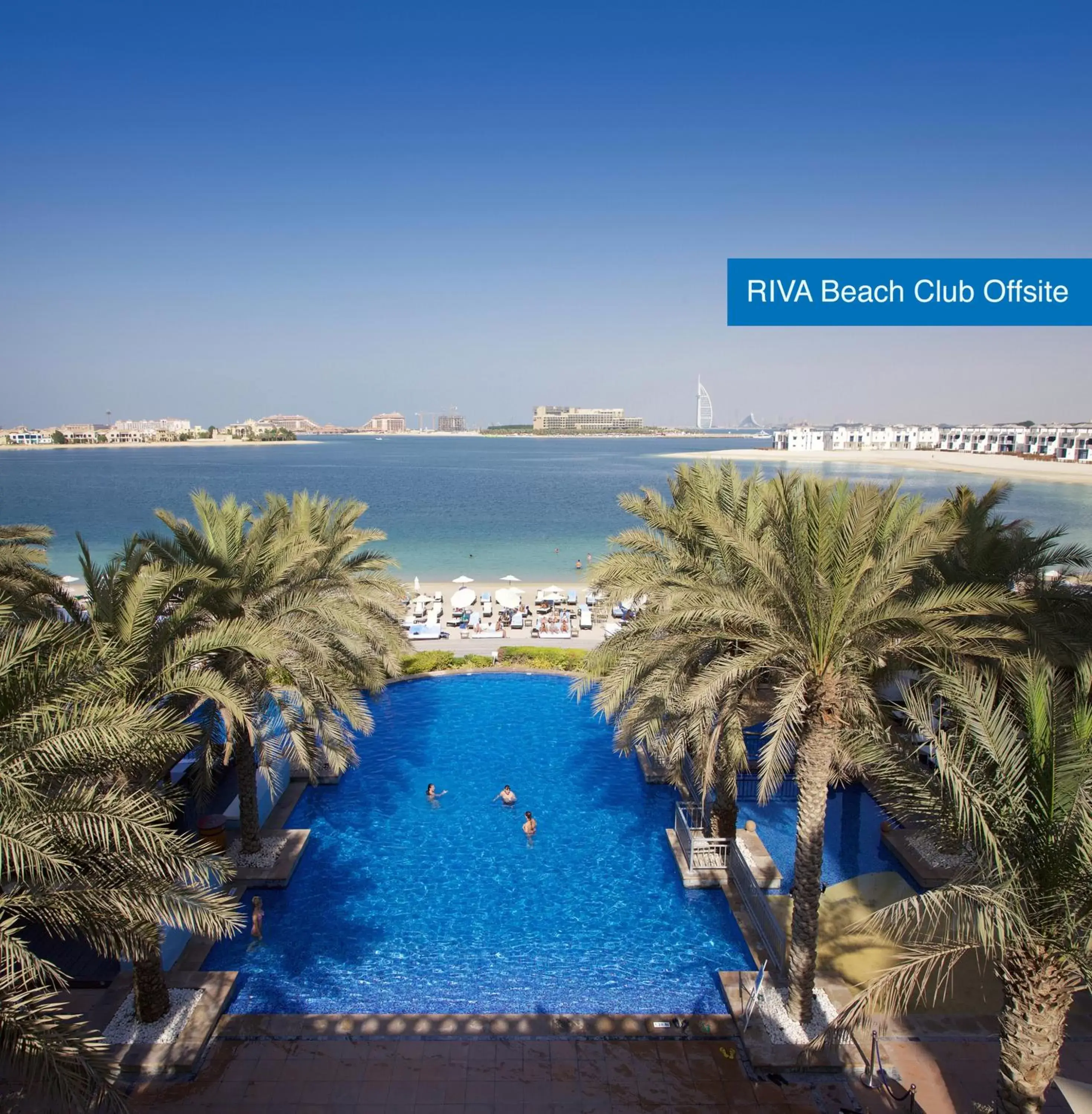 Beach, Pool View in Mövenpick Hotel Jumeirah Lakes Towers Dubai