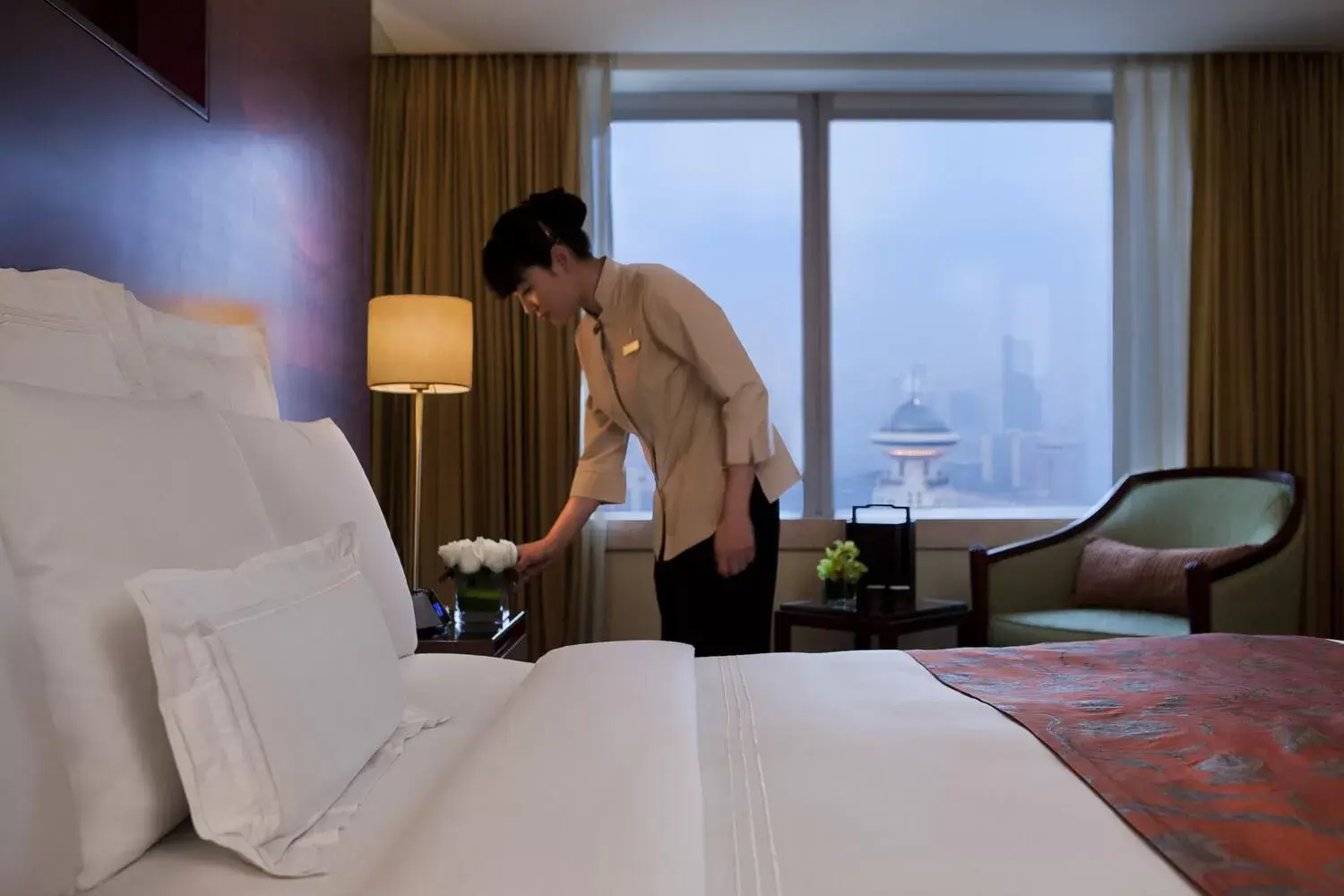 room service in JW Marriott Shanghai at Tomorrow Square