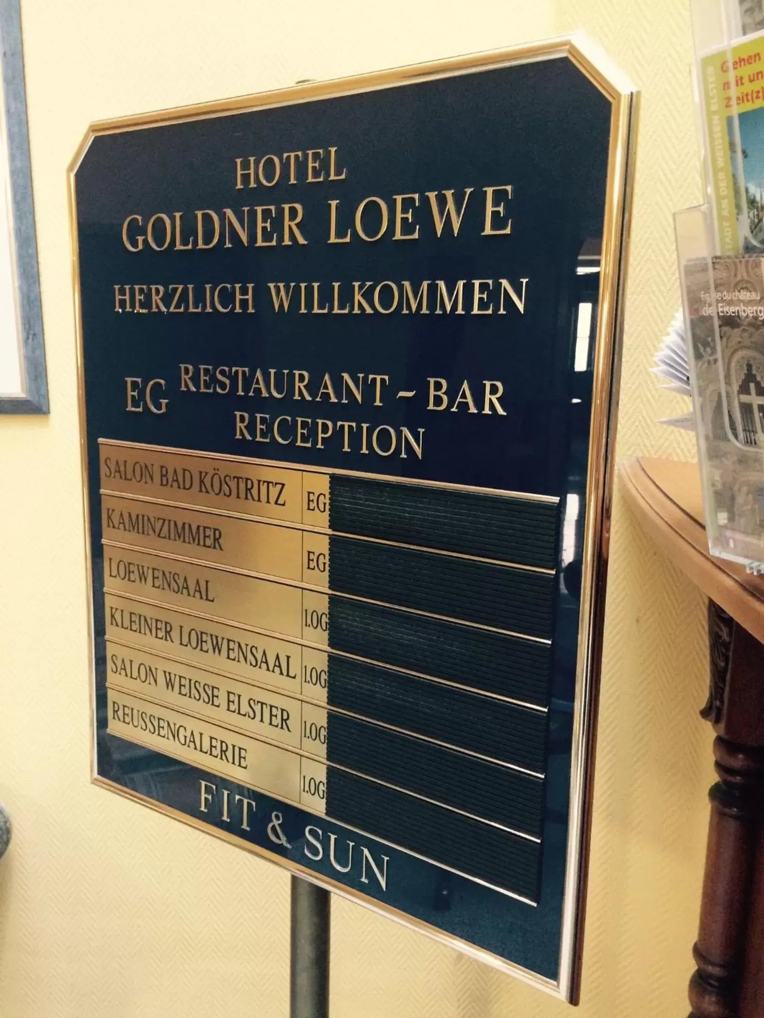 Logo/Certificate/Sign/Award in Hotel Goldner Loewe