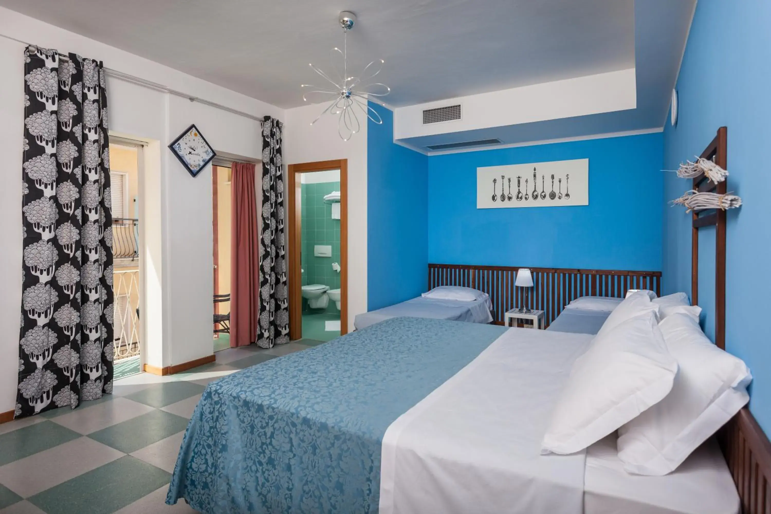 Bed in Hotel Resort Marinella