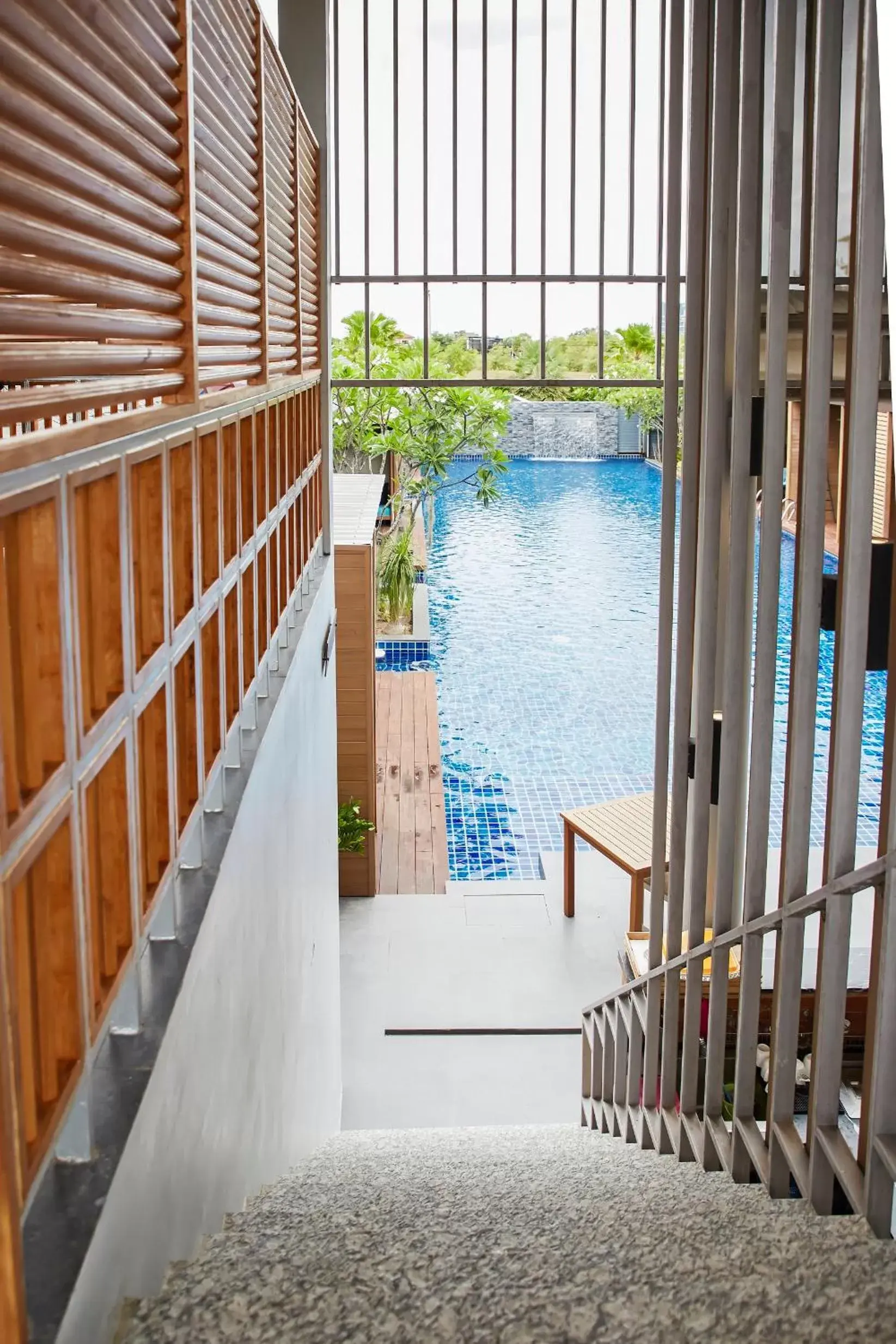 Balcony/Terrace, Pool View in Vann Hua Hin Resort