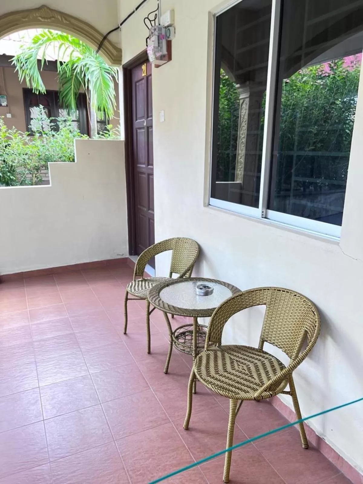 Patio in Dhania Cenang Beach Motel