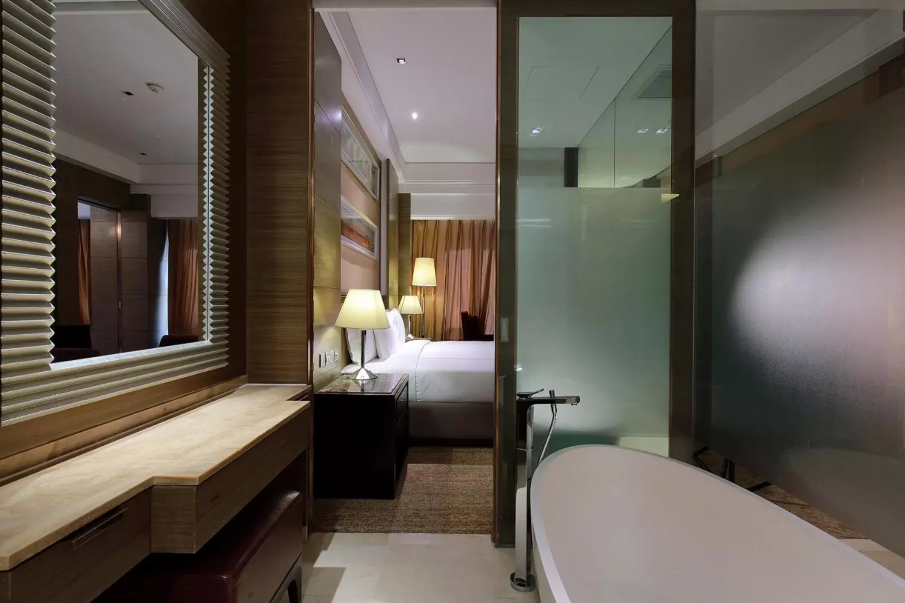 Bathroom in Crowne Plaza Nanjing Jiangning, an IHG Hotel