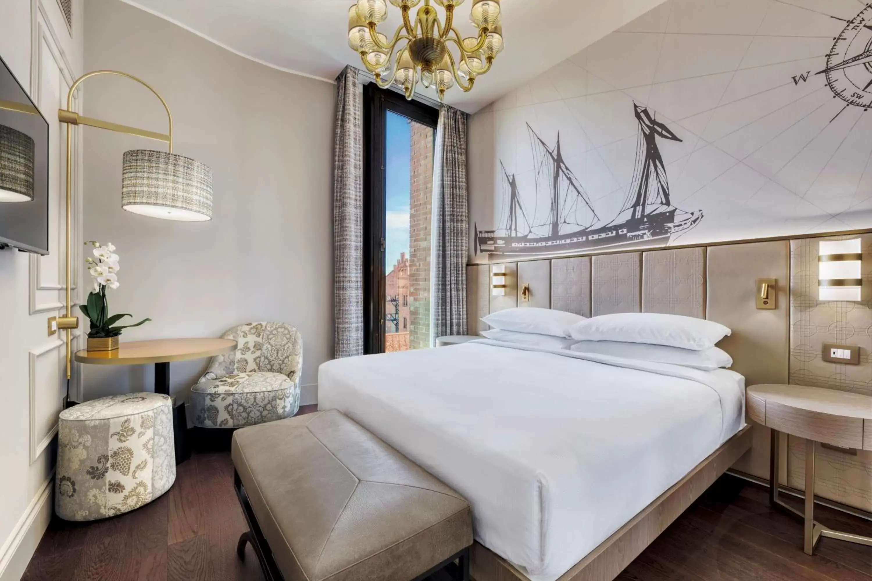 Bed in Hilton Molino Stucky Venice