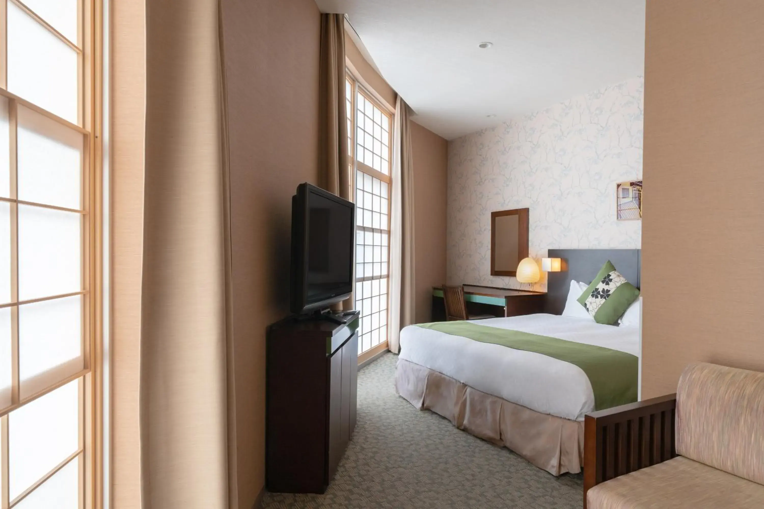 Bed in Hotel Vista Premio Kyoto Kawaramachi St