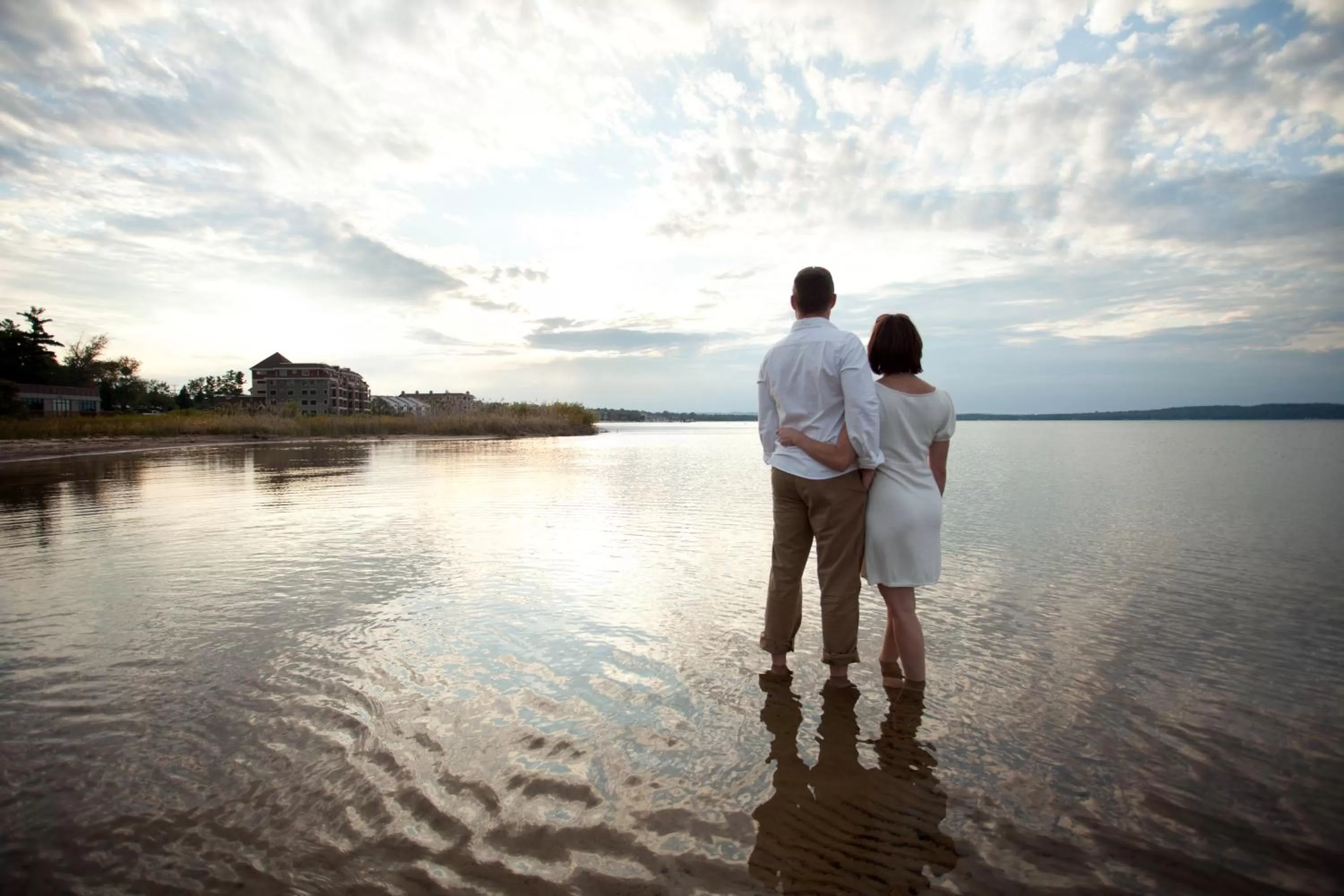 People in Pointes North Beachfront Resort Hotel