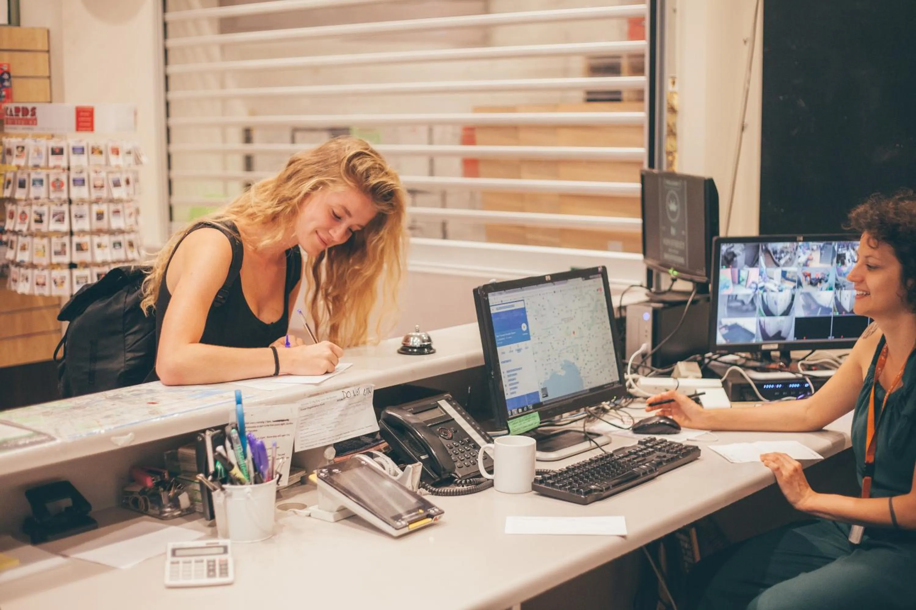 Lobby or reception in Melbourne City Backpackers