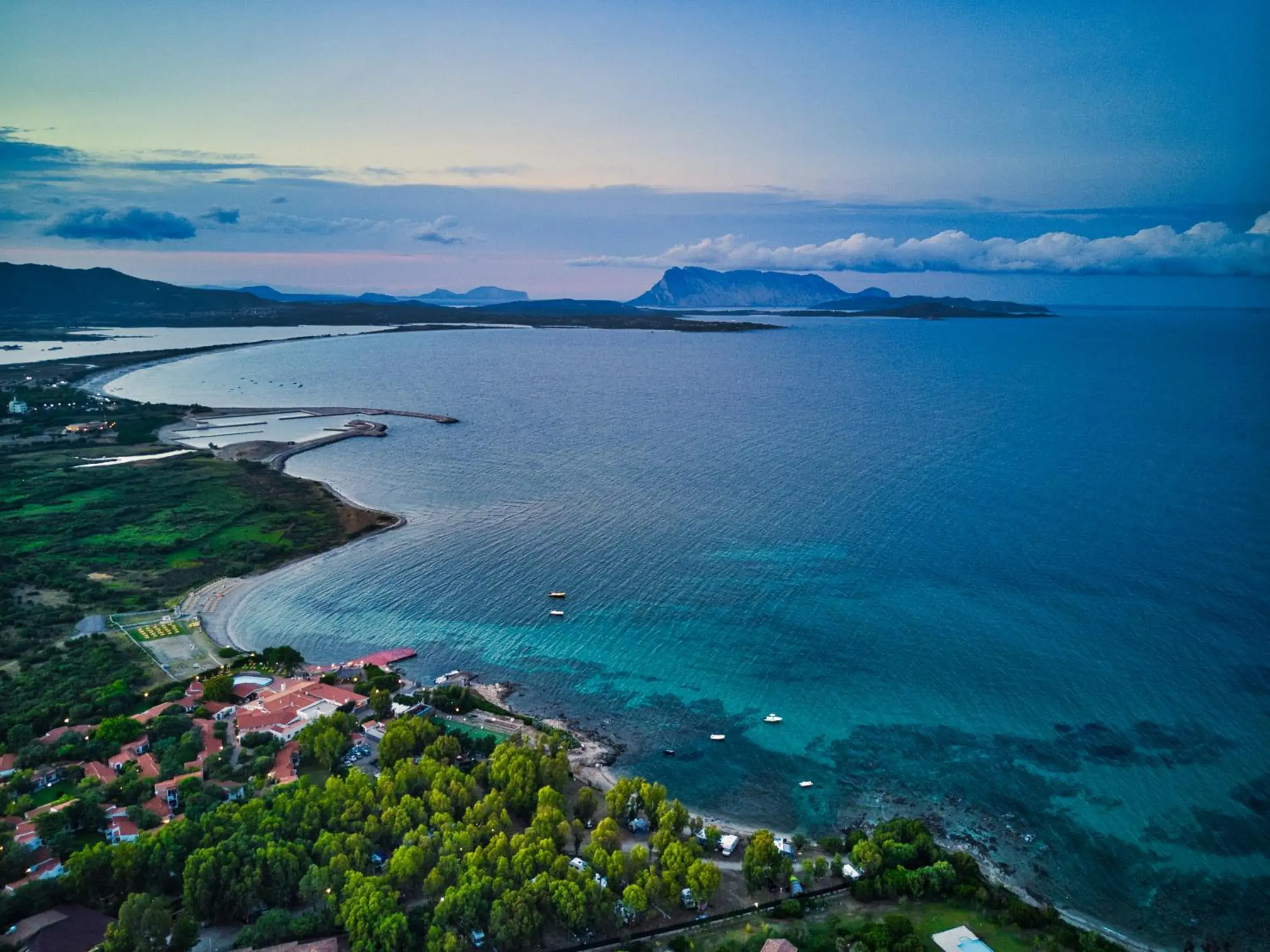 Beach, Bird's-eye View in Hotel San Teodoro