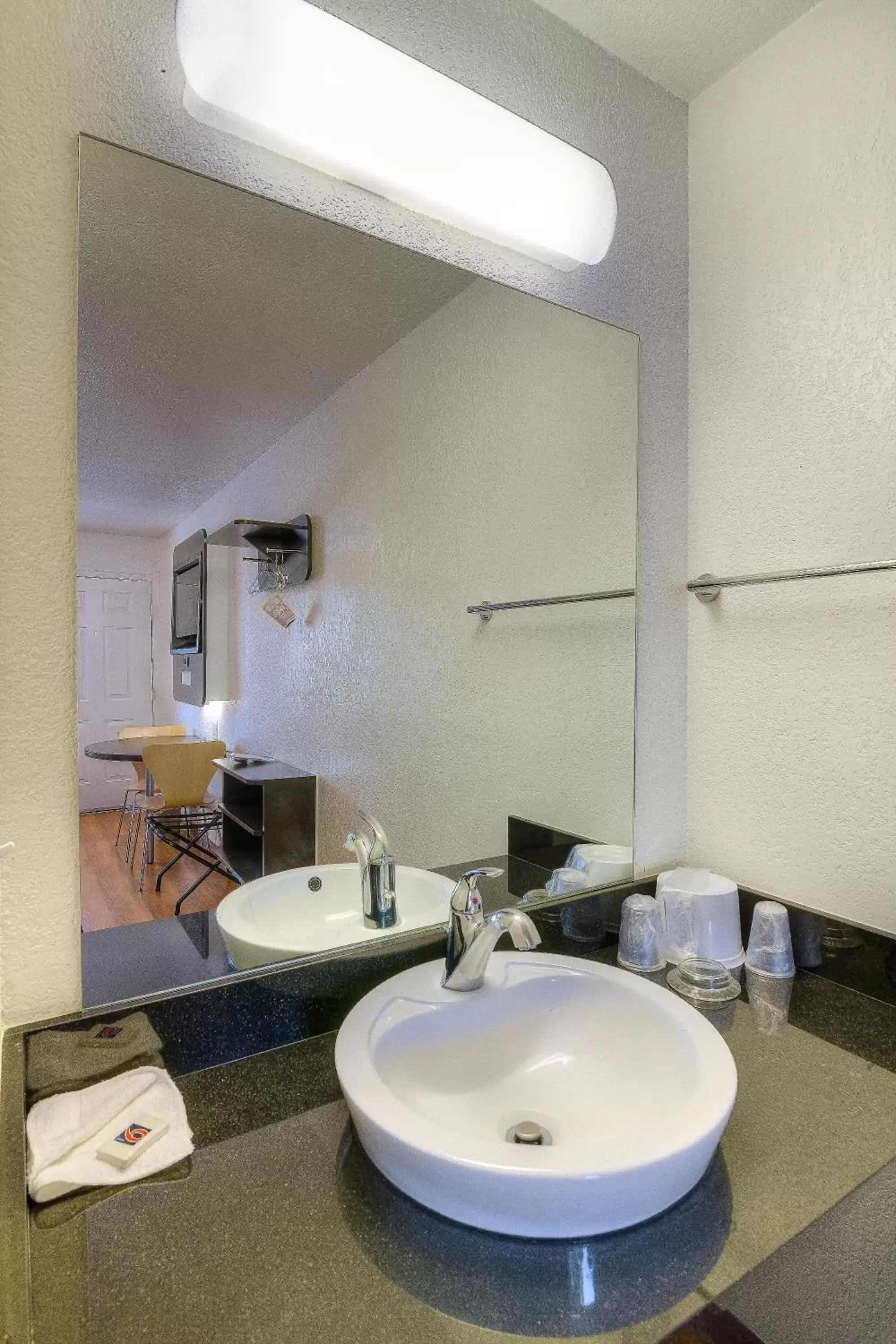 Decorative detail, Bathroom in Motel 6-Simi Valley, CA