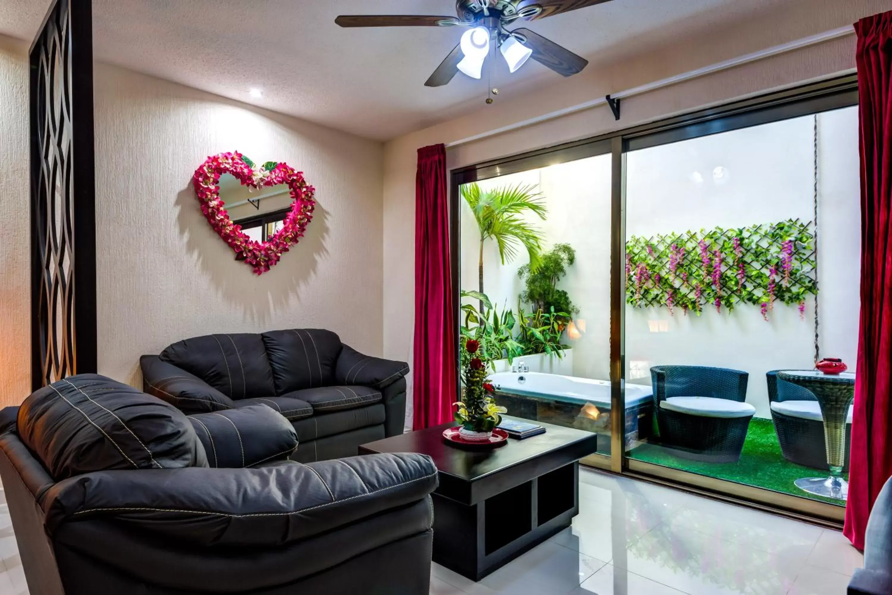 Patio, Seating Area in Suites Corazon