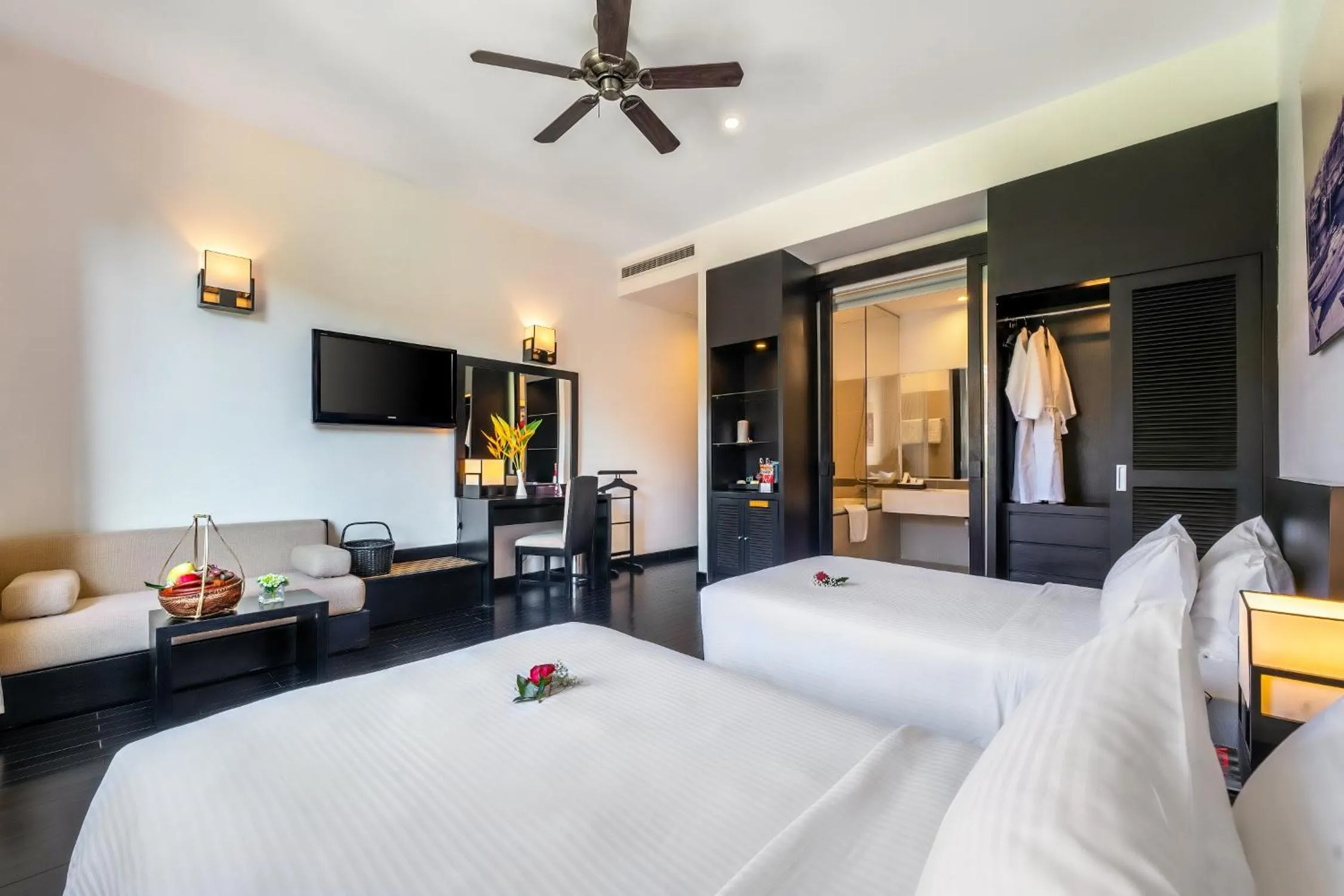 Bed in HOI AN HISTORIC HOTEL