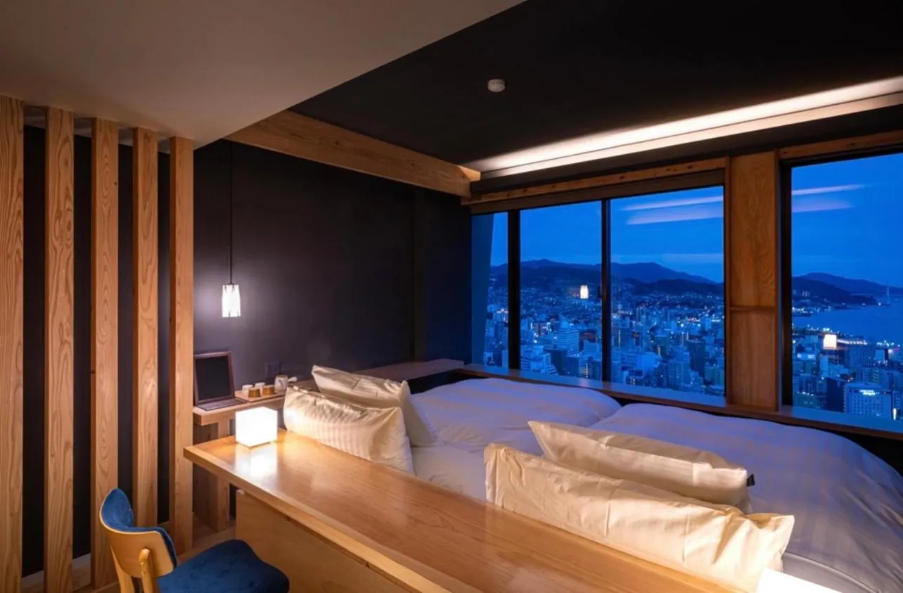 Bed in Hotel Nagasaki