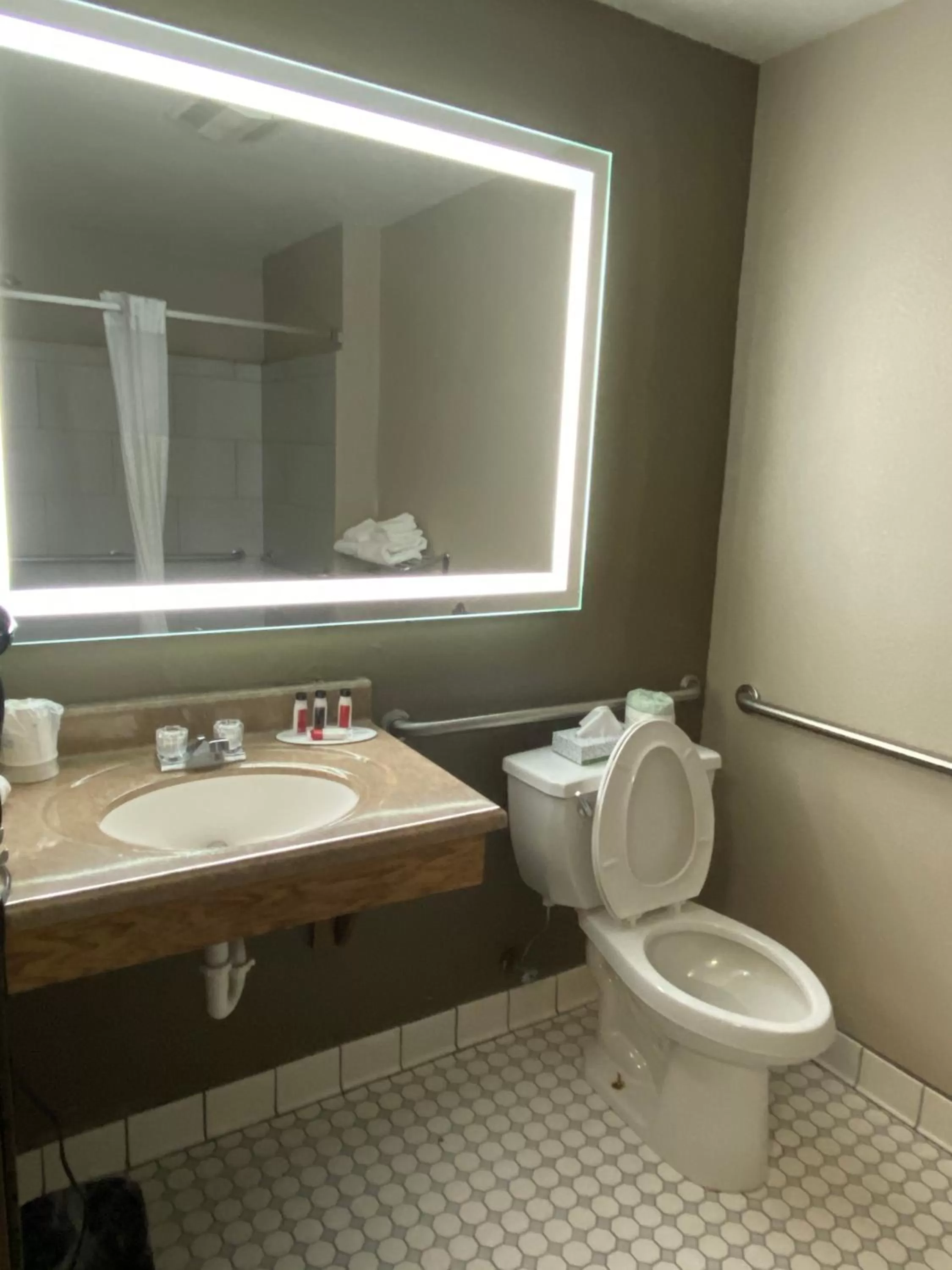 Shower in Super 8 by Wyndham Lynchburg VA