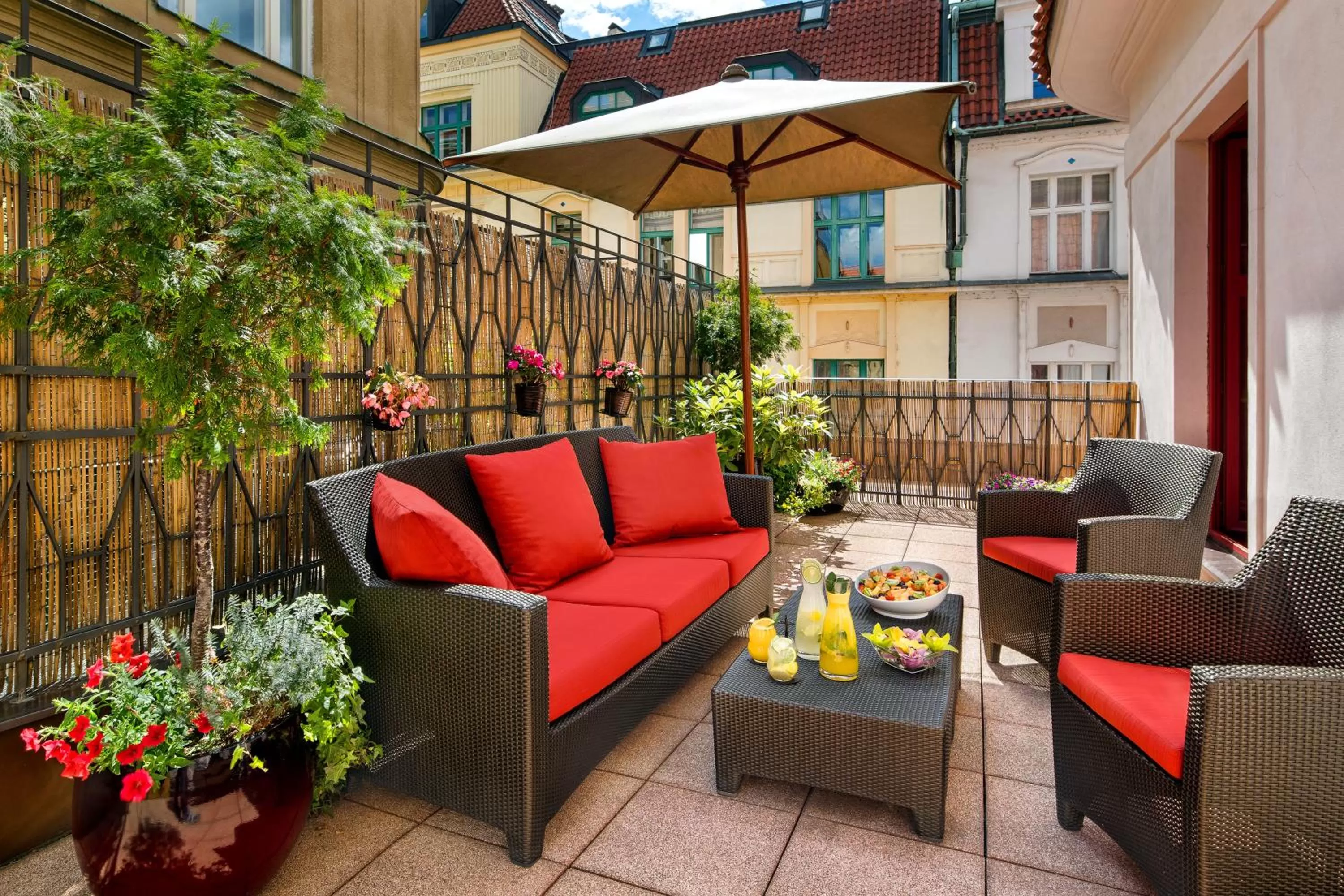 Balcony/Terrace in Buddha-Bar Hotel Prague