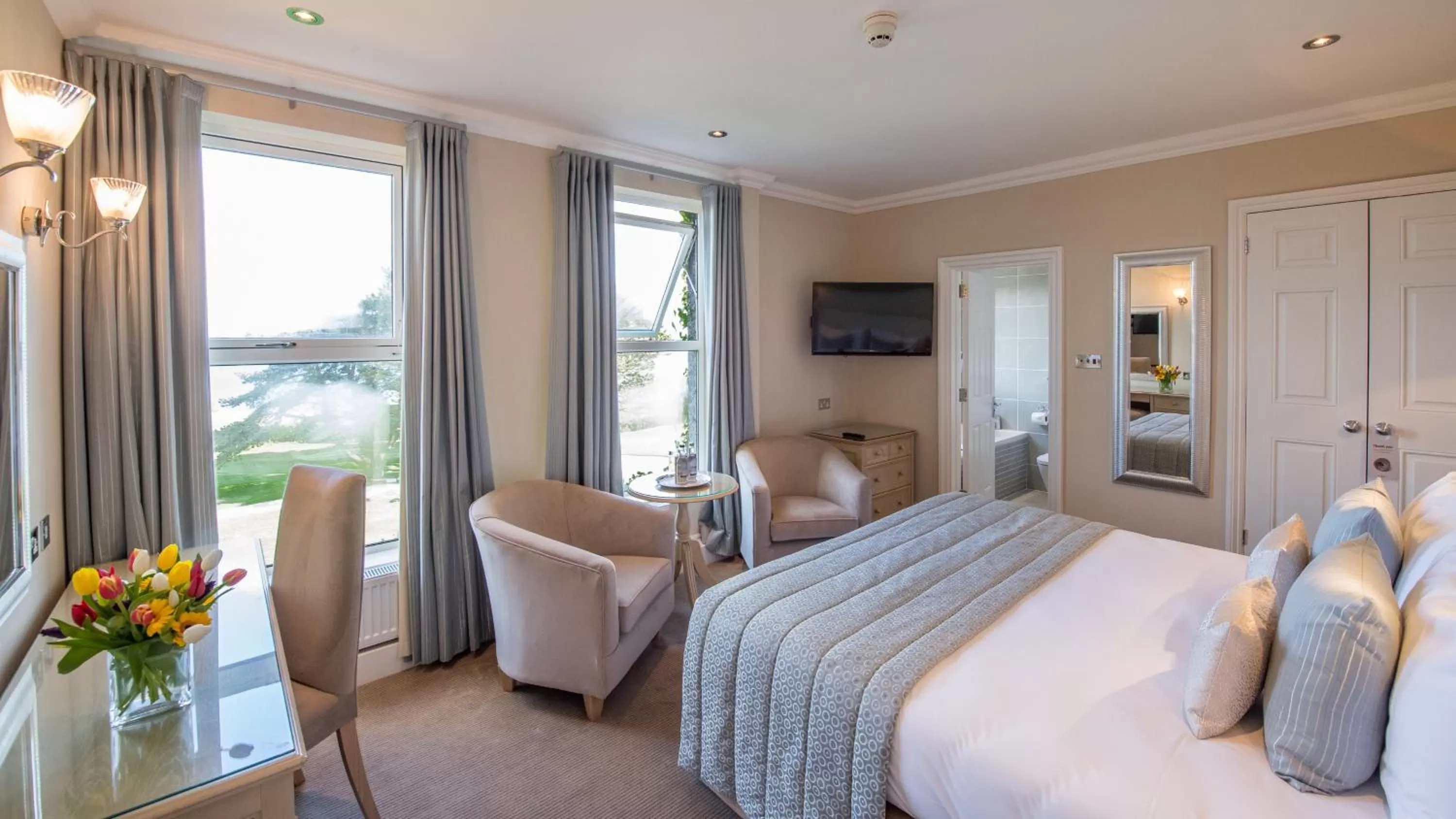 Sea view, Bed in The Carlyon Bay Hotel and Spa