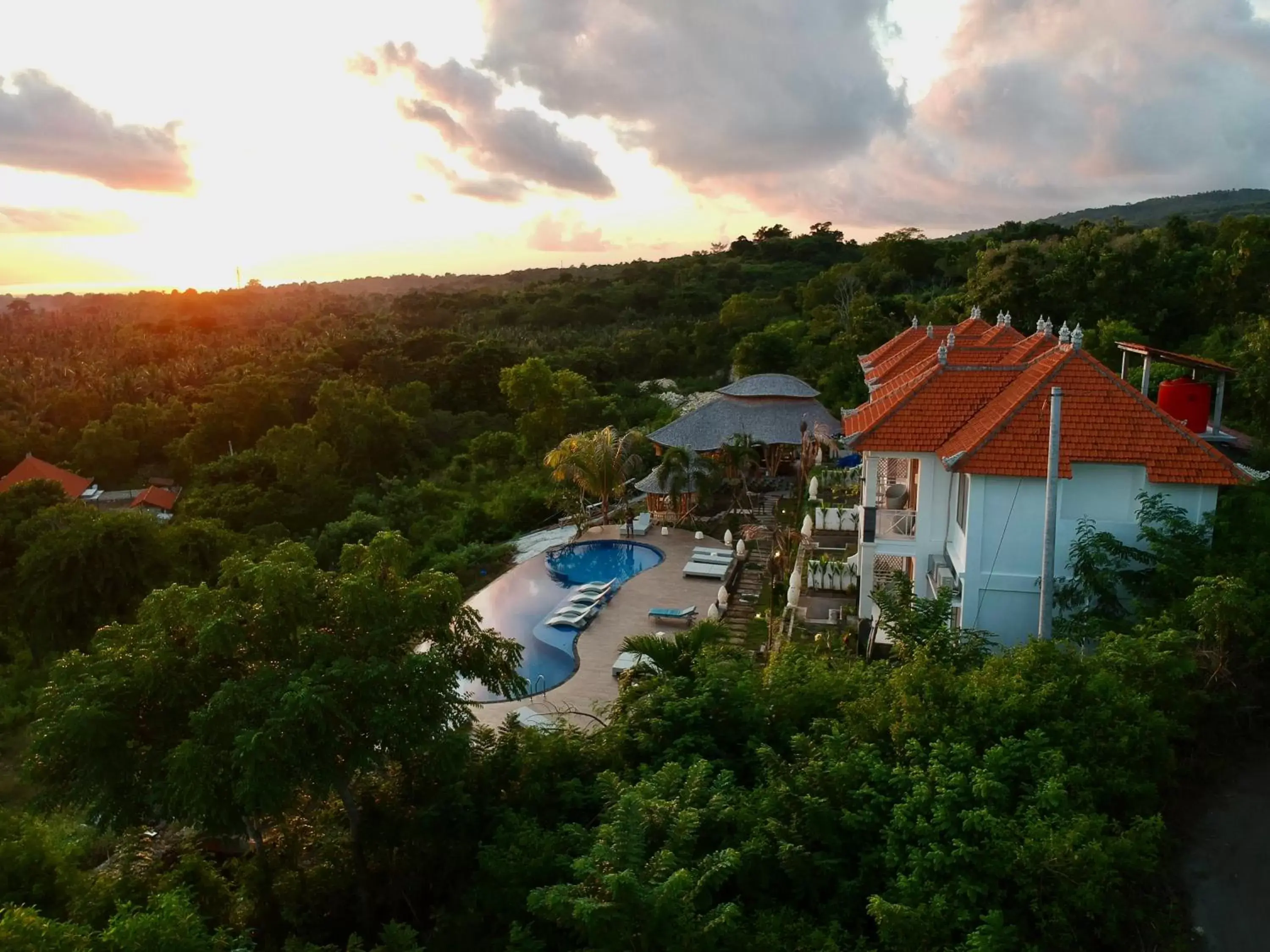 Bird's eye view in The Kama Bird's eye view in The Kama
