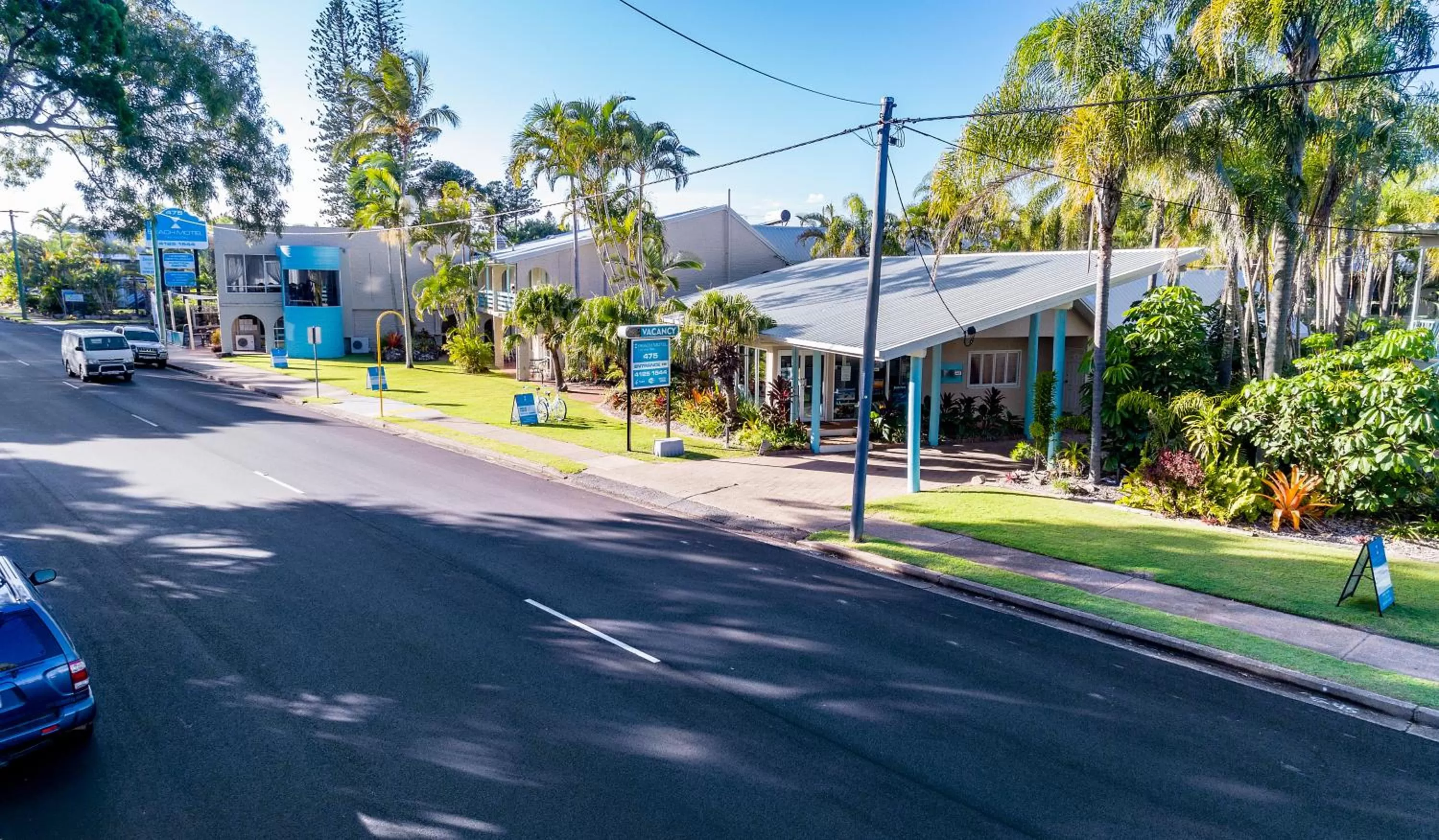 Facade/entrance in The Beach Motel Hervey Bay
