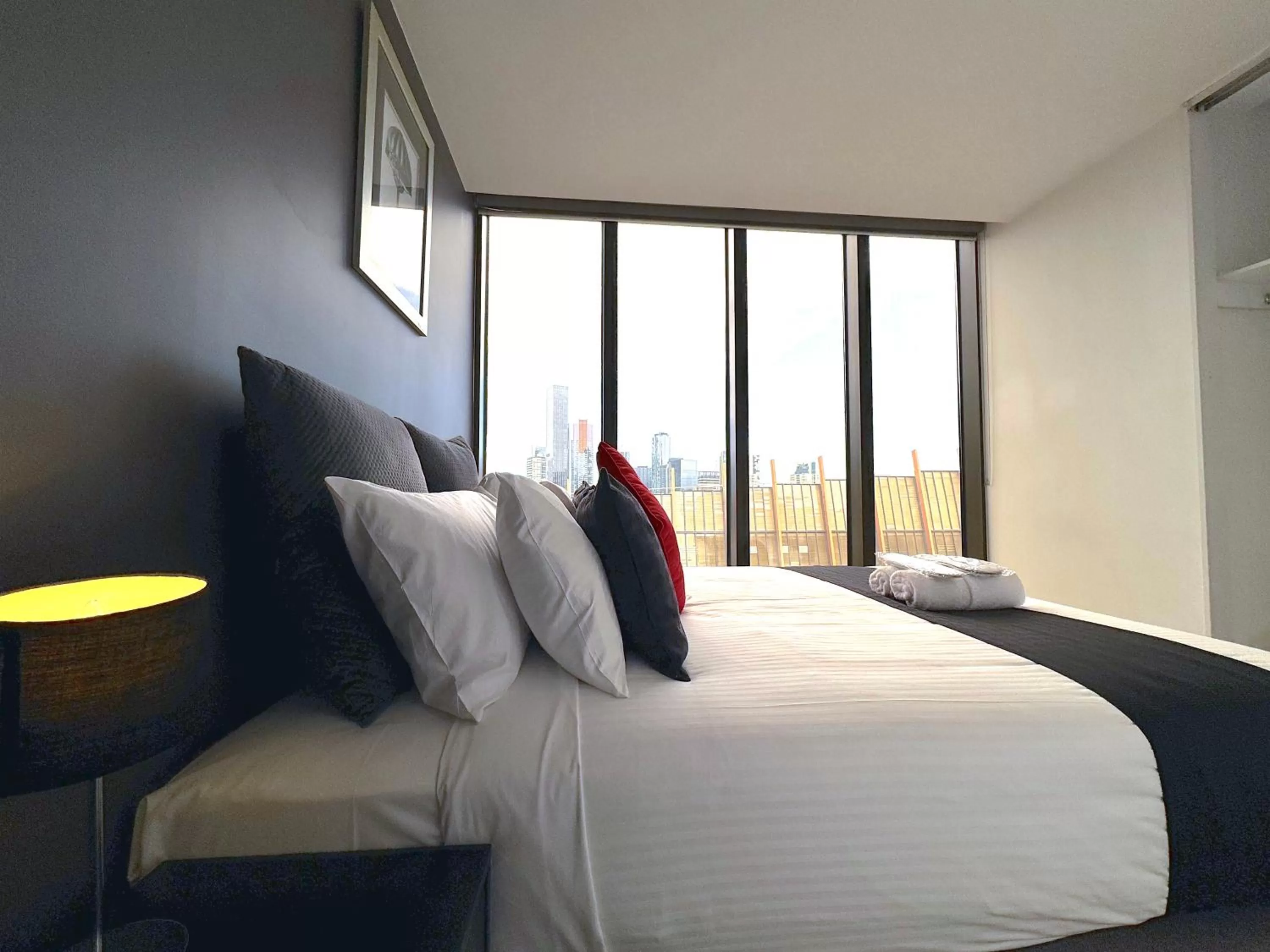 Bed in Aura on Flinders Serviced Apartments