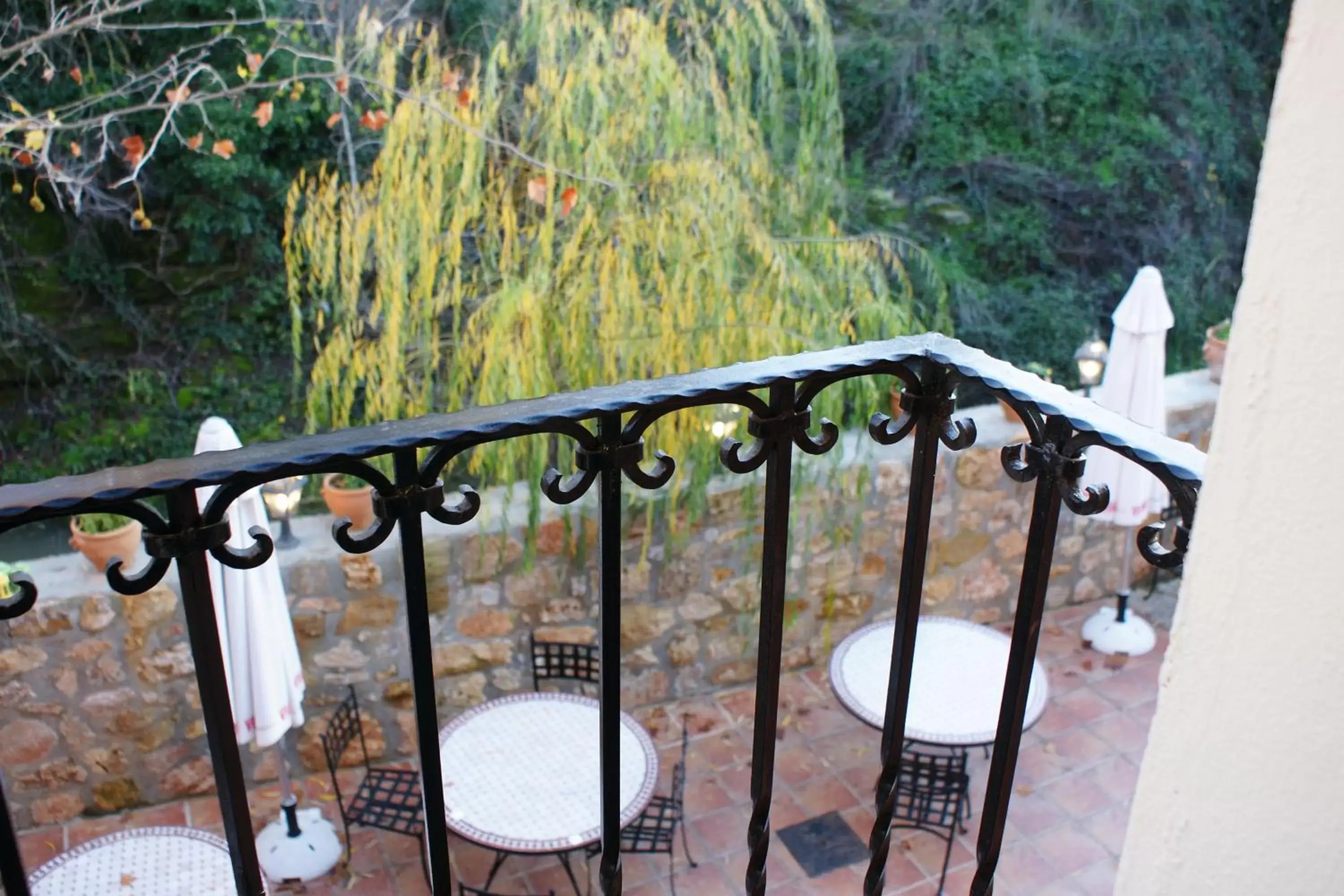 Balcony/Terrace in Hotel Rural Molino del Puente Ronda