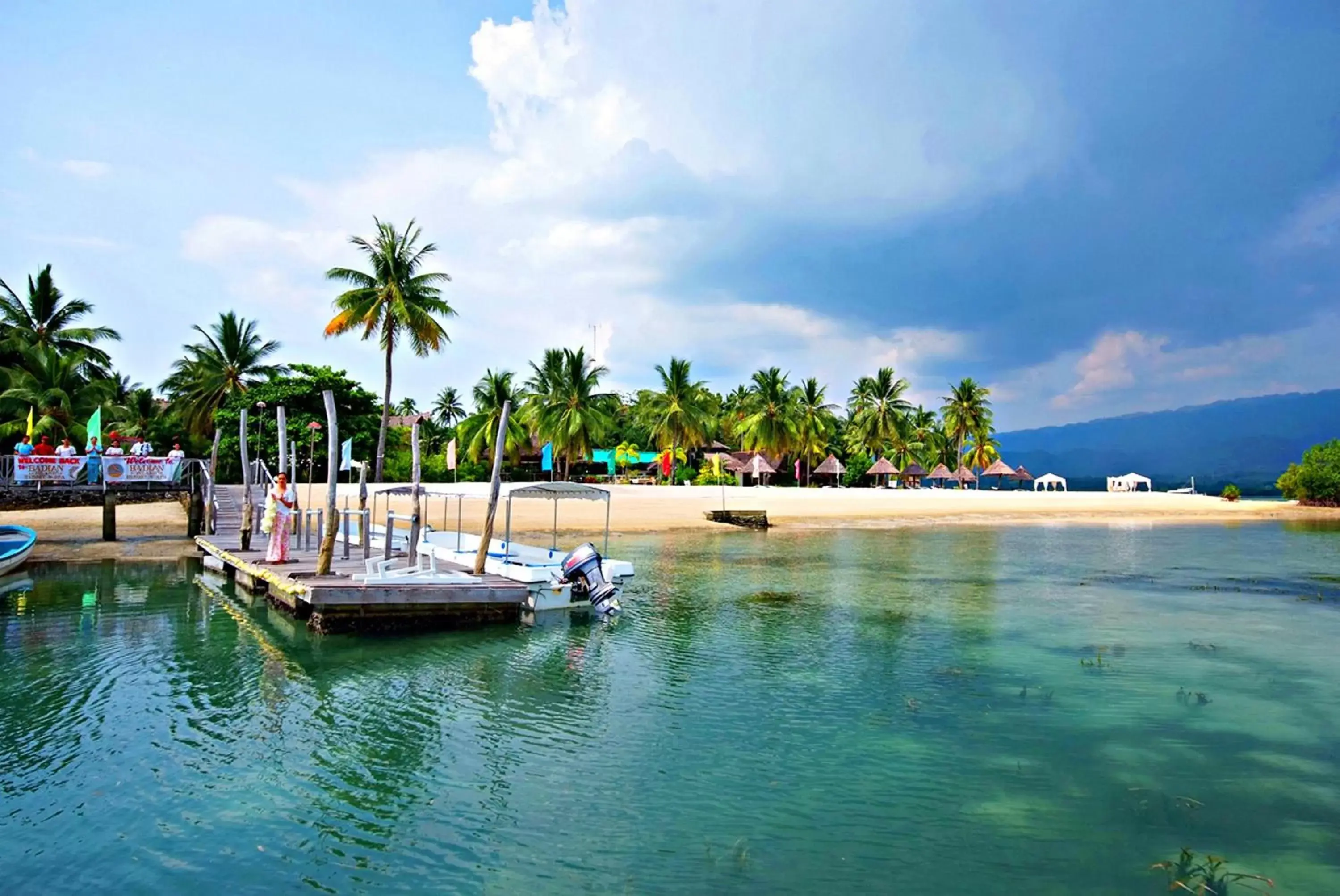 Beach in Badian Island Wellness Resort