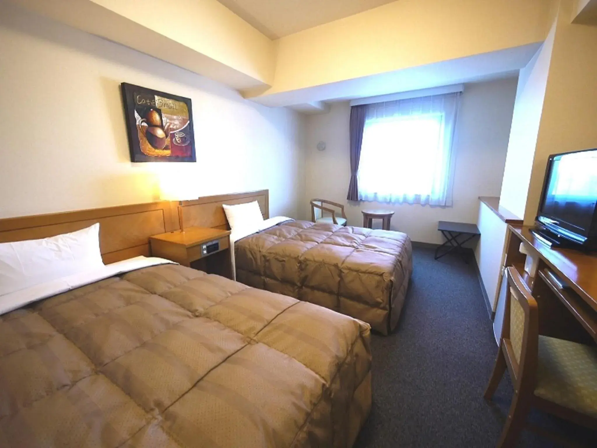 Bed in Hotel Route Inn Nishinasuno