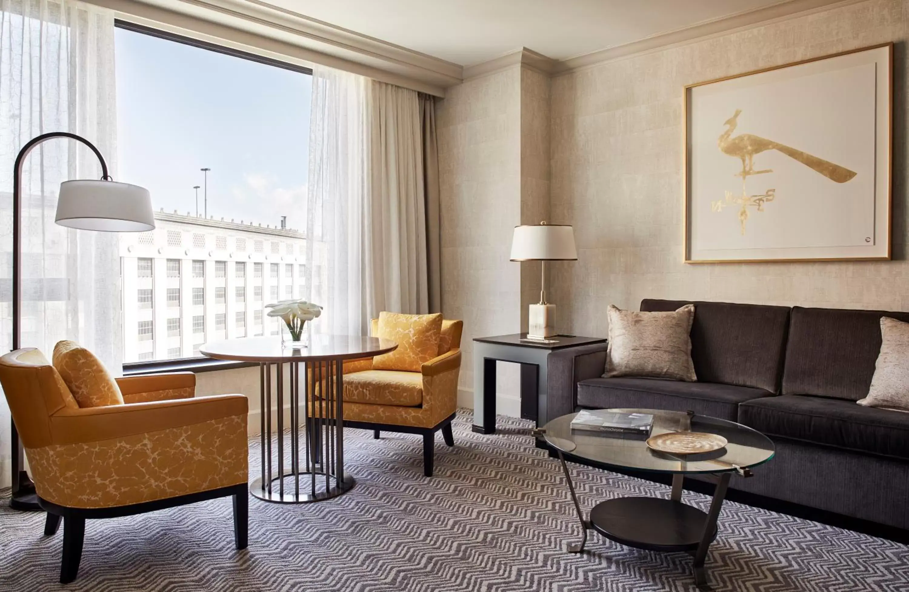 Living room, Seating Area in Four Seasons Boston