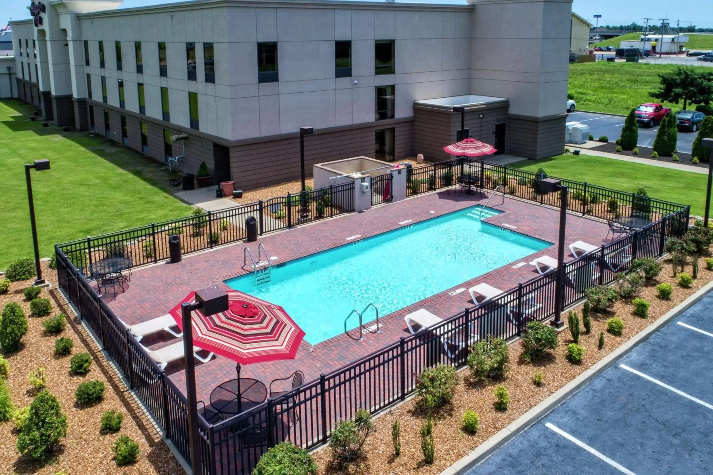 Pool View in Hampton Inn Blytheville