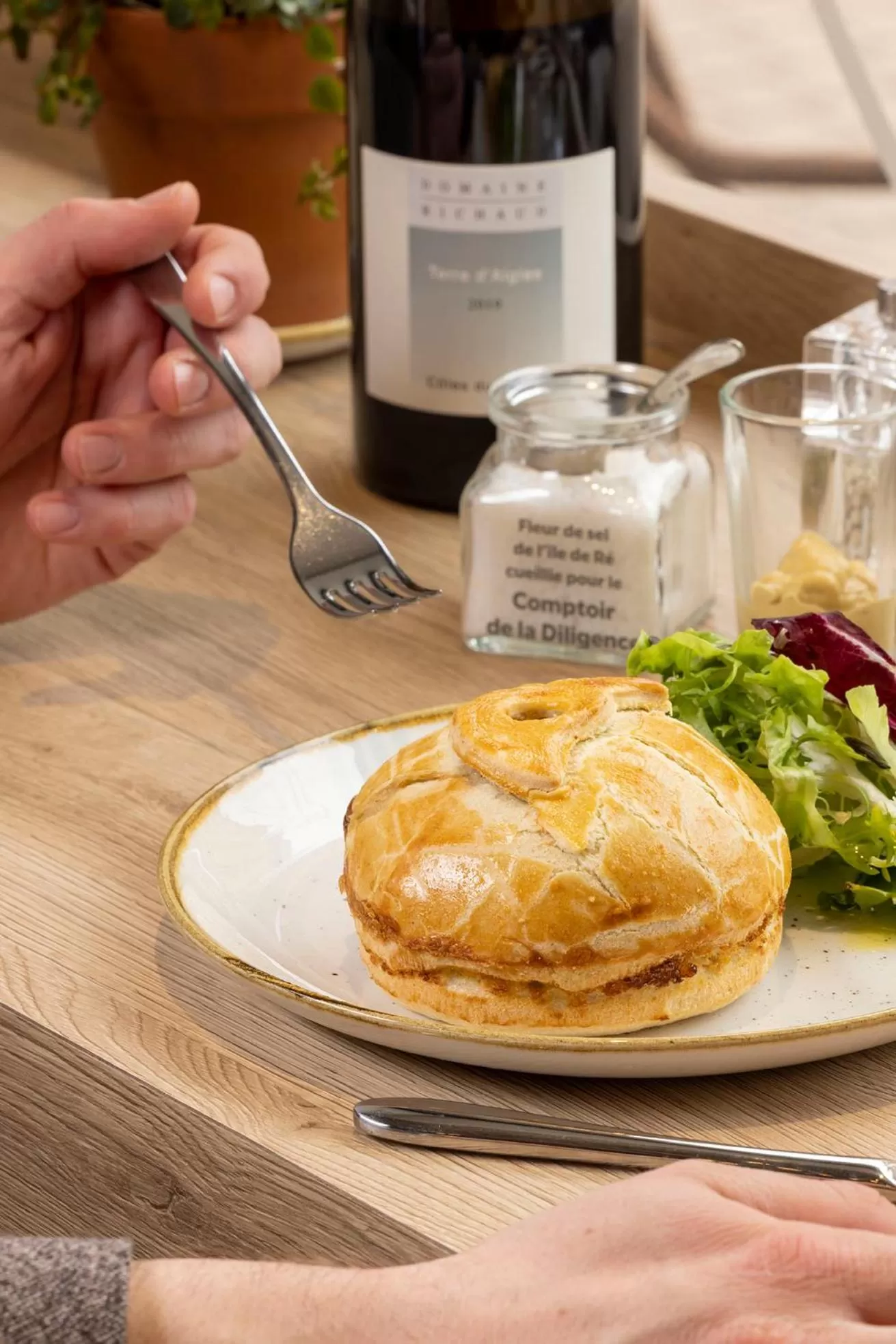 Food close-up in Hotel La Diligence