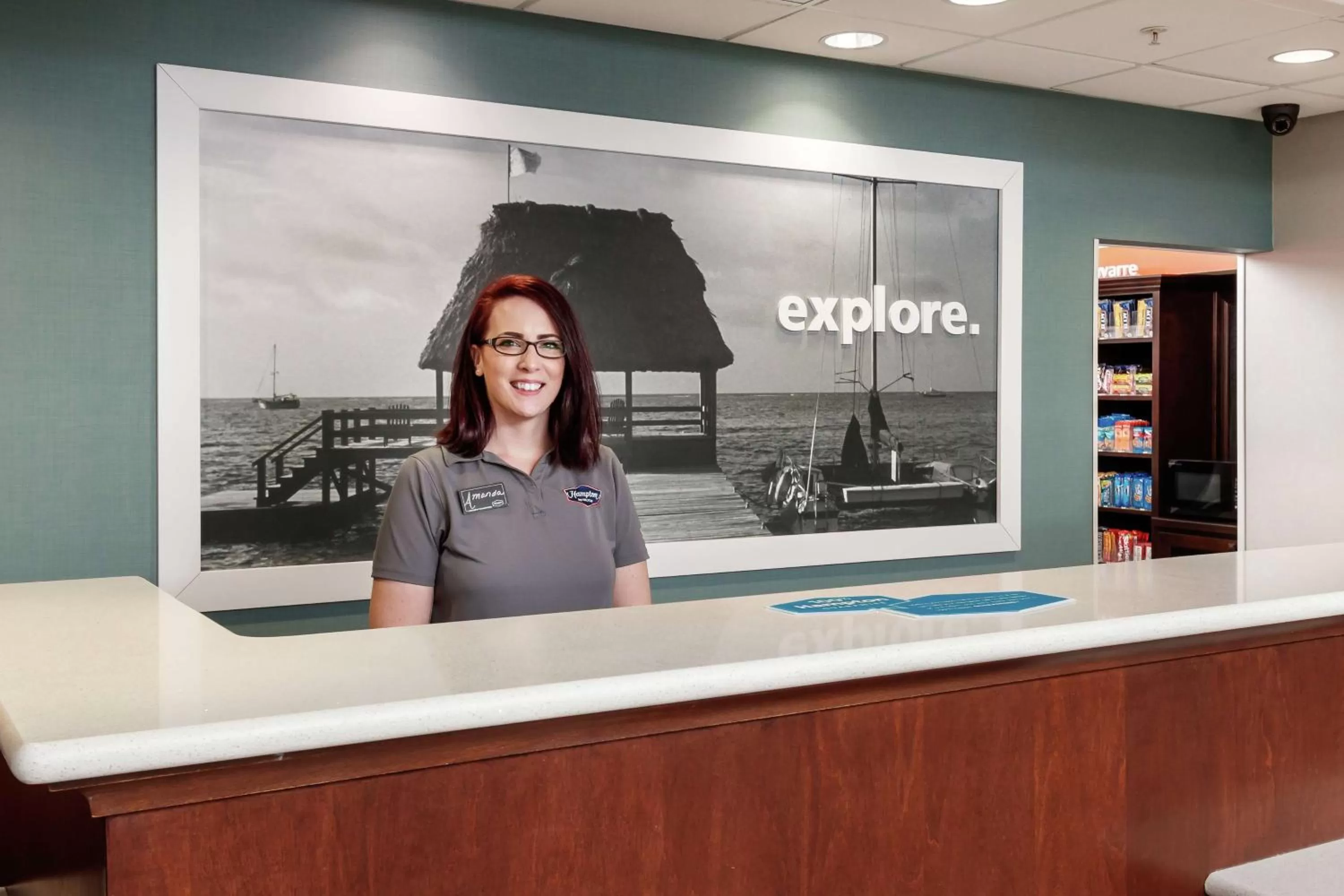 Lobby or reception in Hampton Inn & Suites Navarre