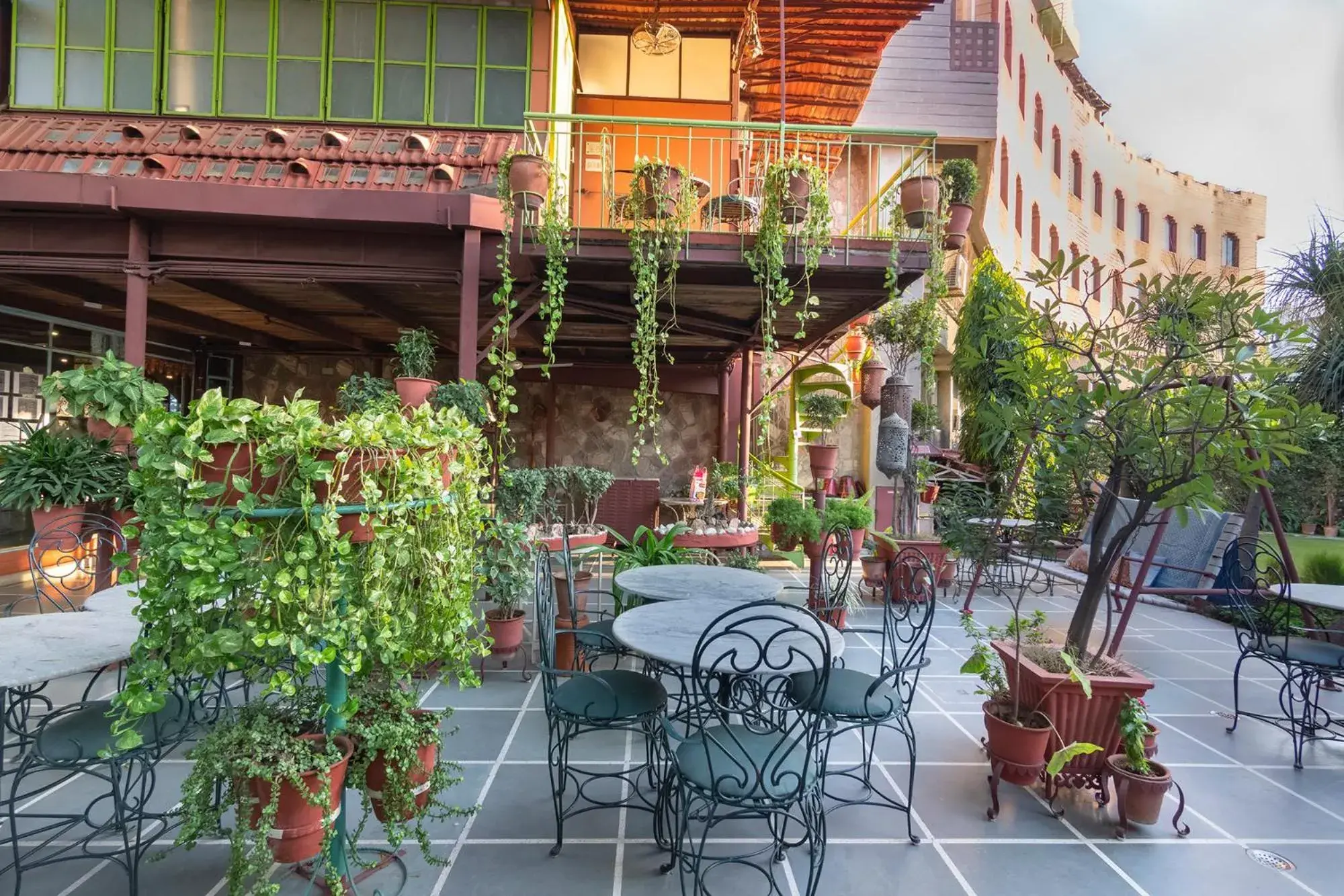 Patio in Jaipur Inn