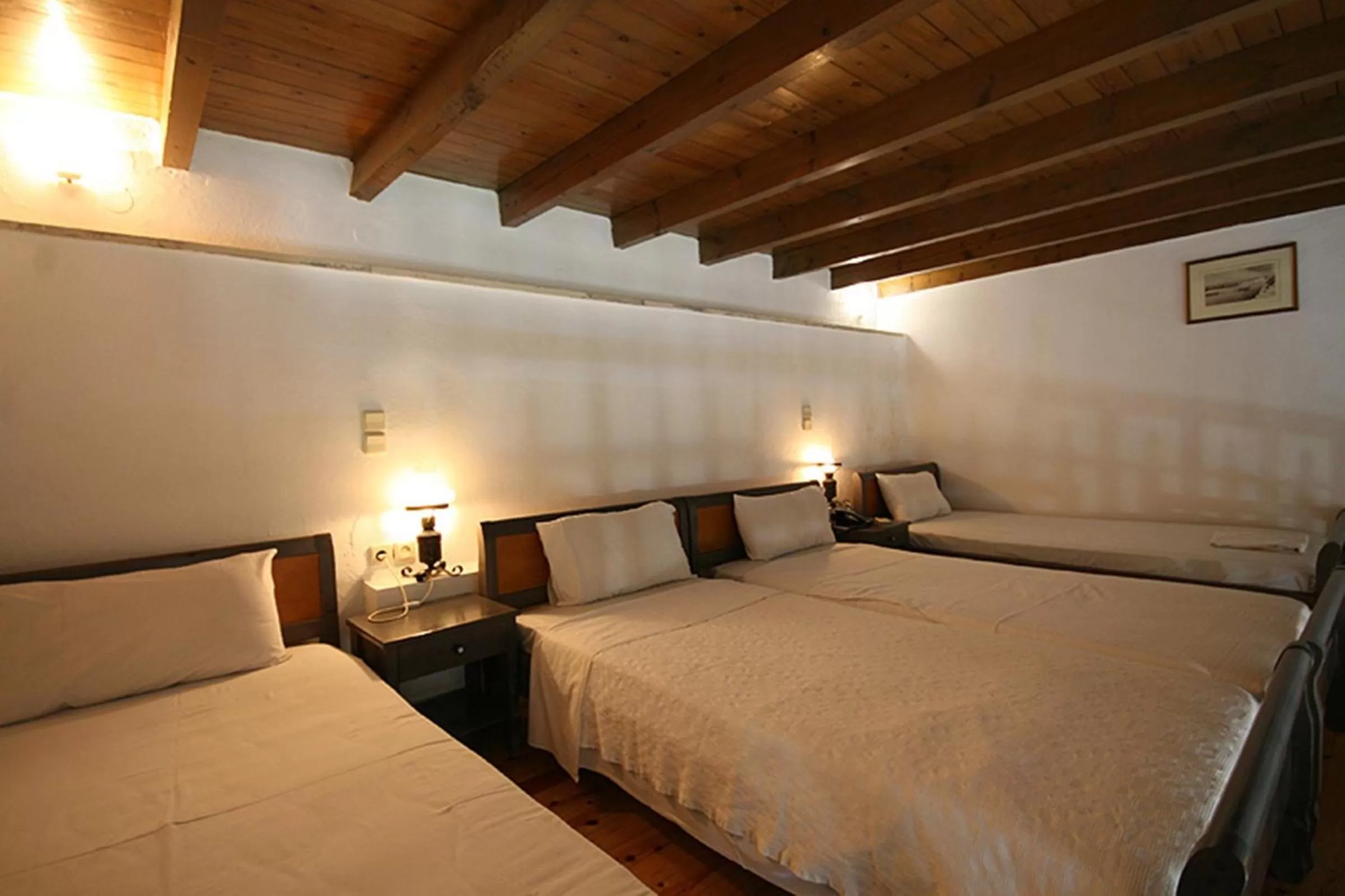 Photo of the whole room, Bed in Nostos Hotel