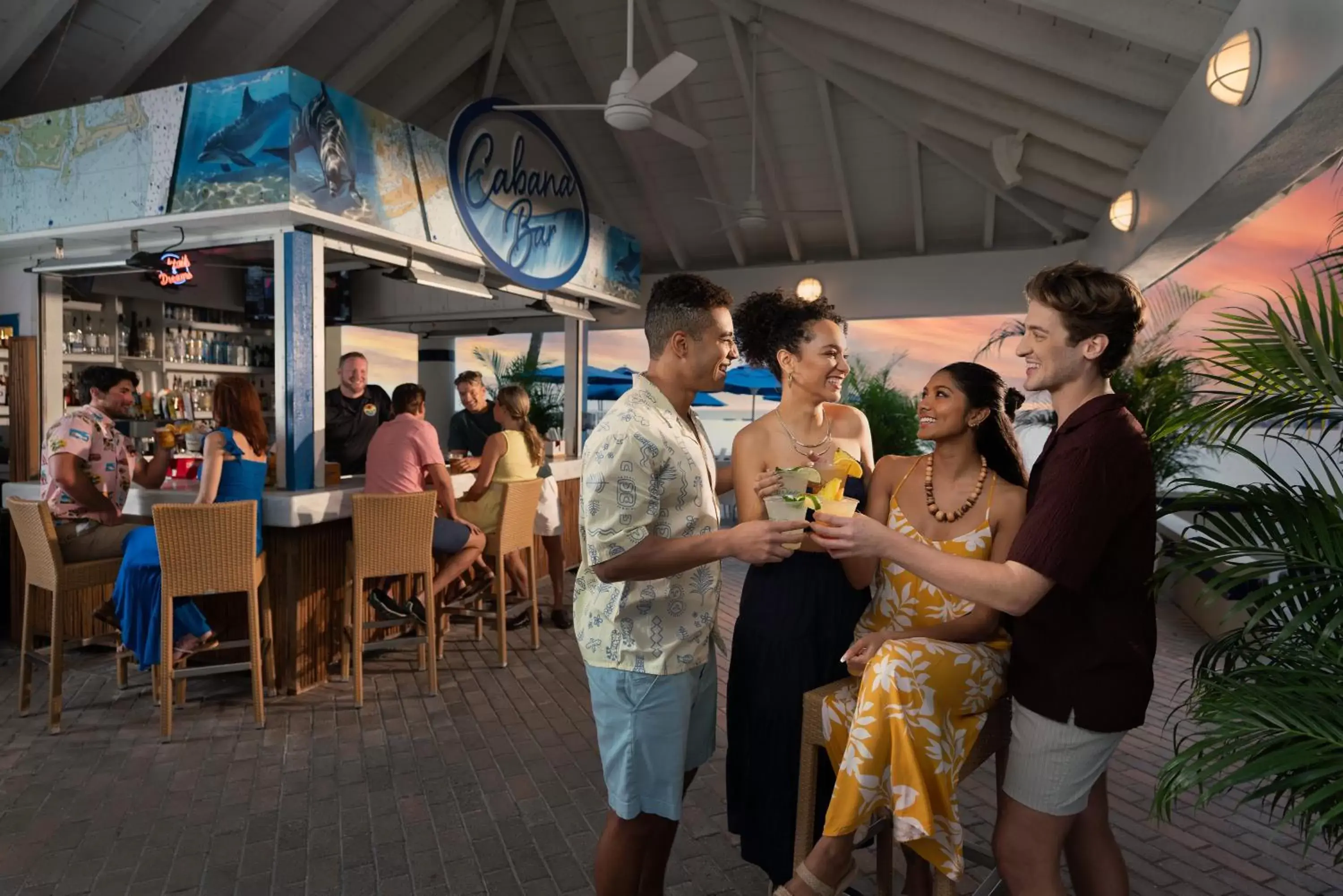 Lounge or bar in RumFish Beach Resort by TradeWinds