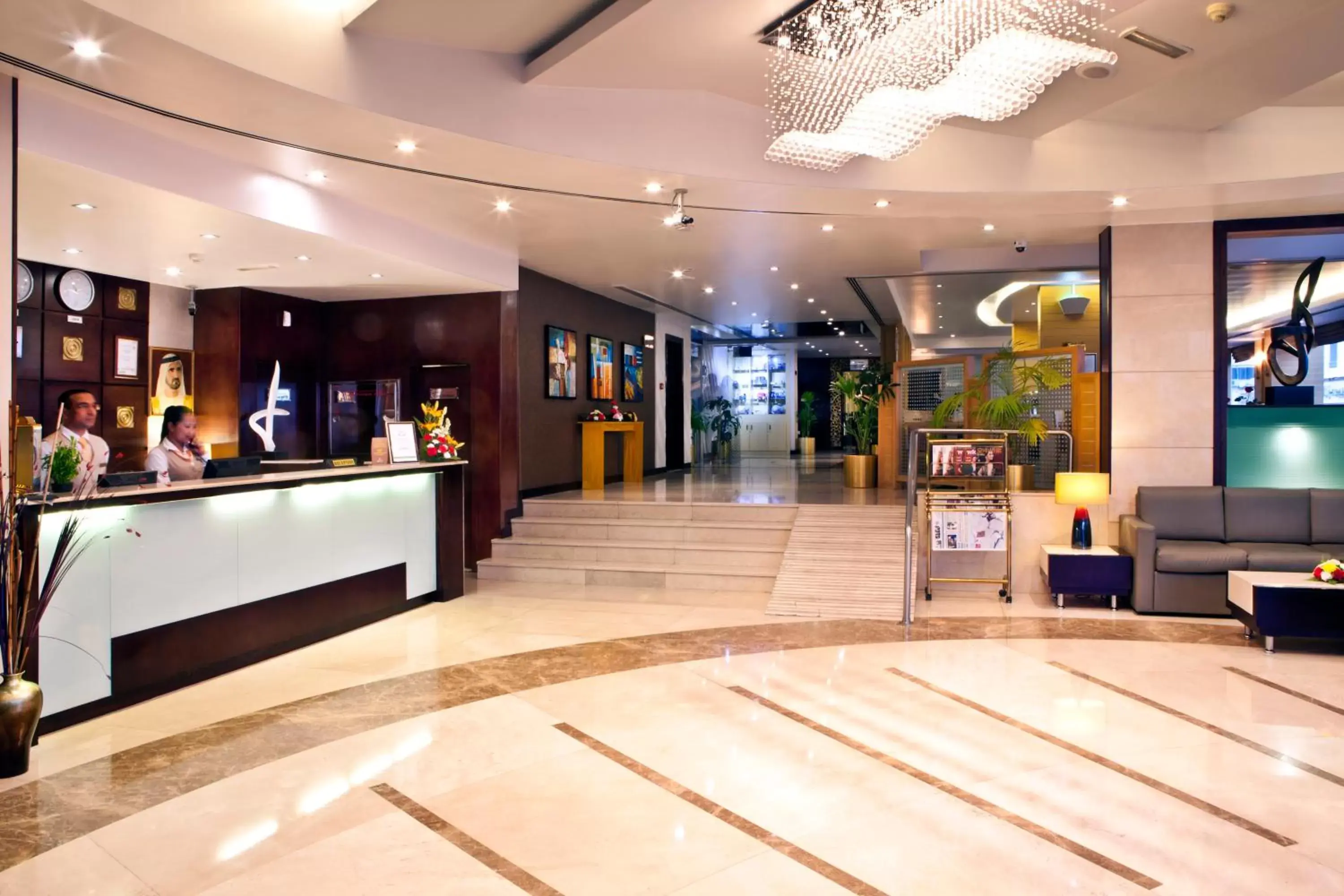 Lobby or reception in Landmark Riqqa Hotel