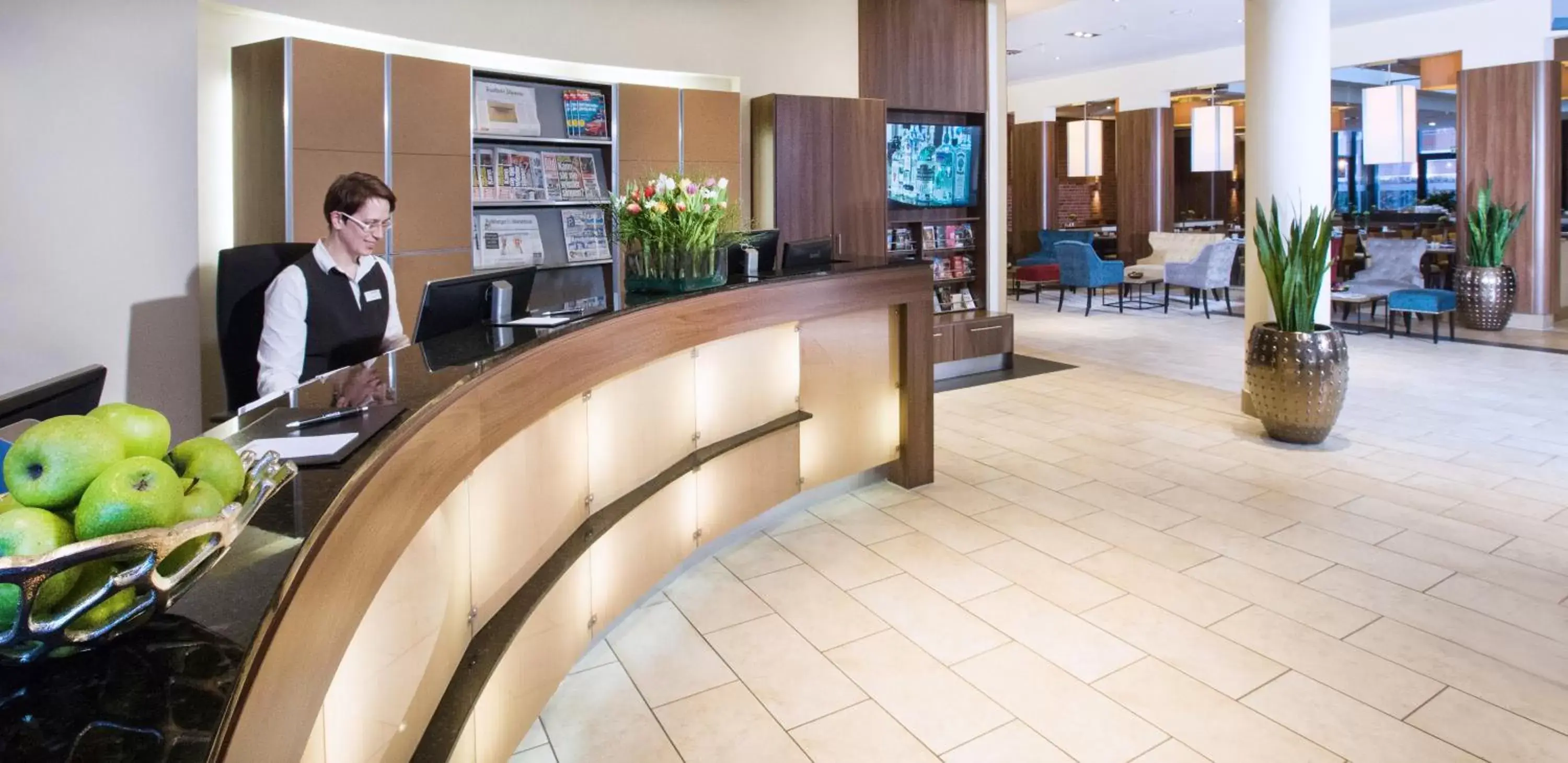 Lobby or reception in Lindner Hotel Hamburg am Michel, part of JdV by Hyatt Lobby or reception in Lindner Hotel Hamburg am Michel, part of JdV by Hyatt
