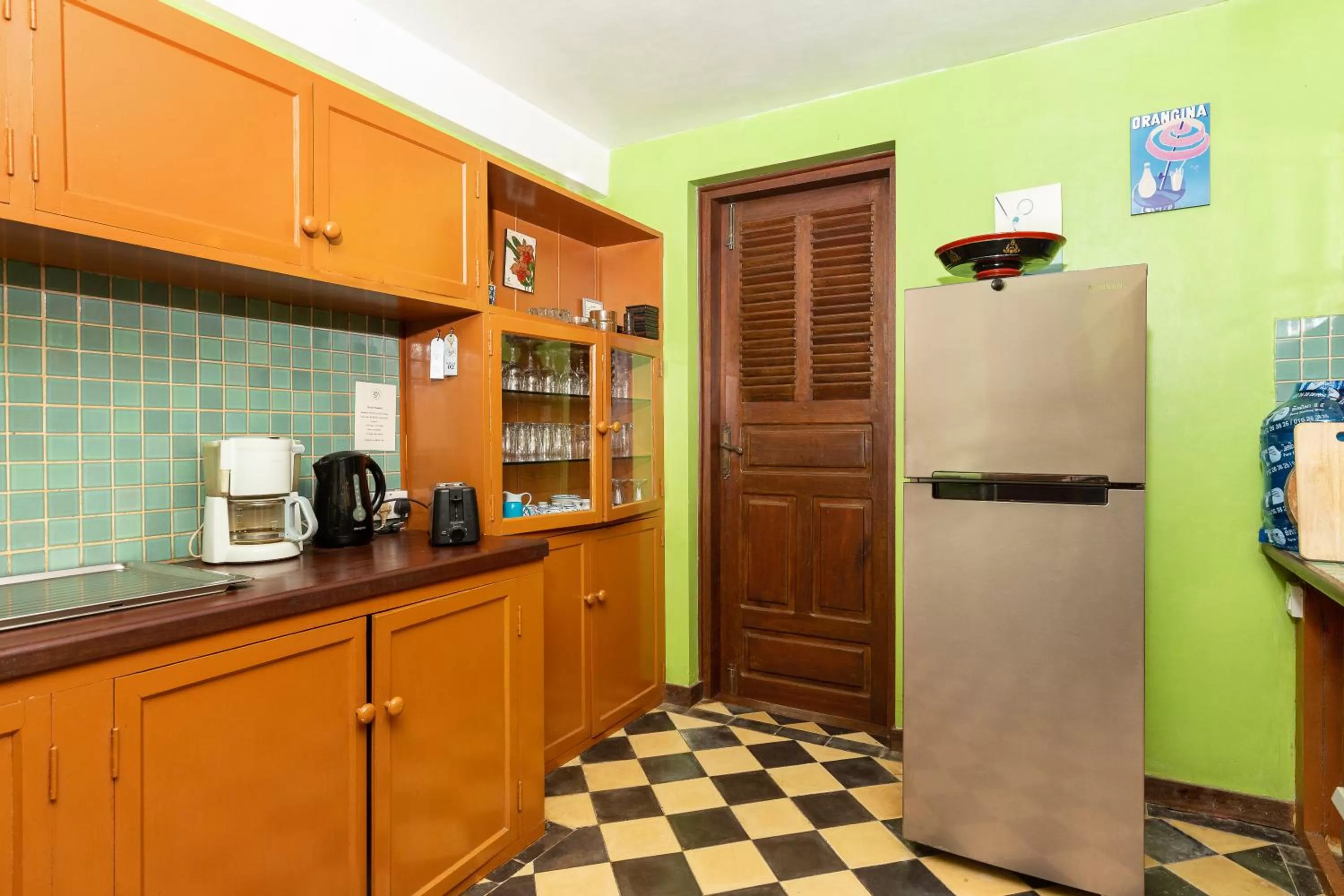 Kitchen or kitchenette in La Palmeraie D'angkor