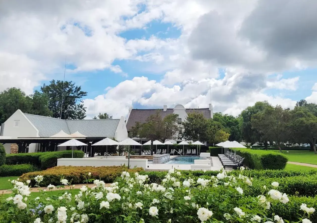 Garden, Swimming Pool in Kievits Kroon Gauteng Wine Estate