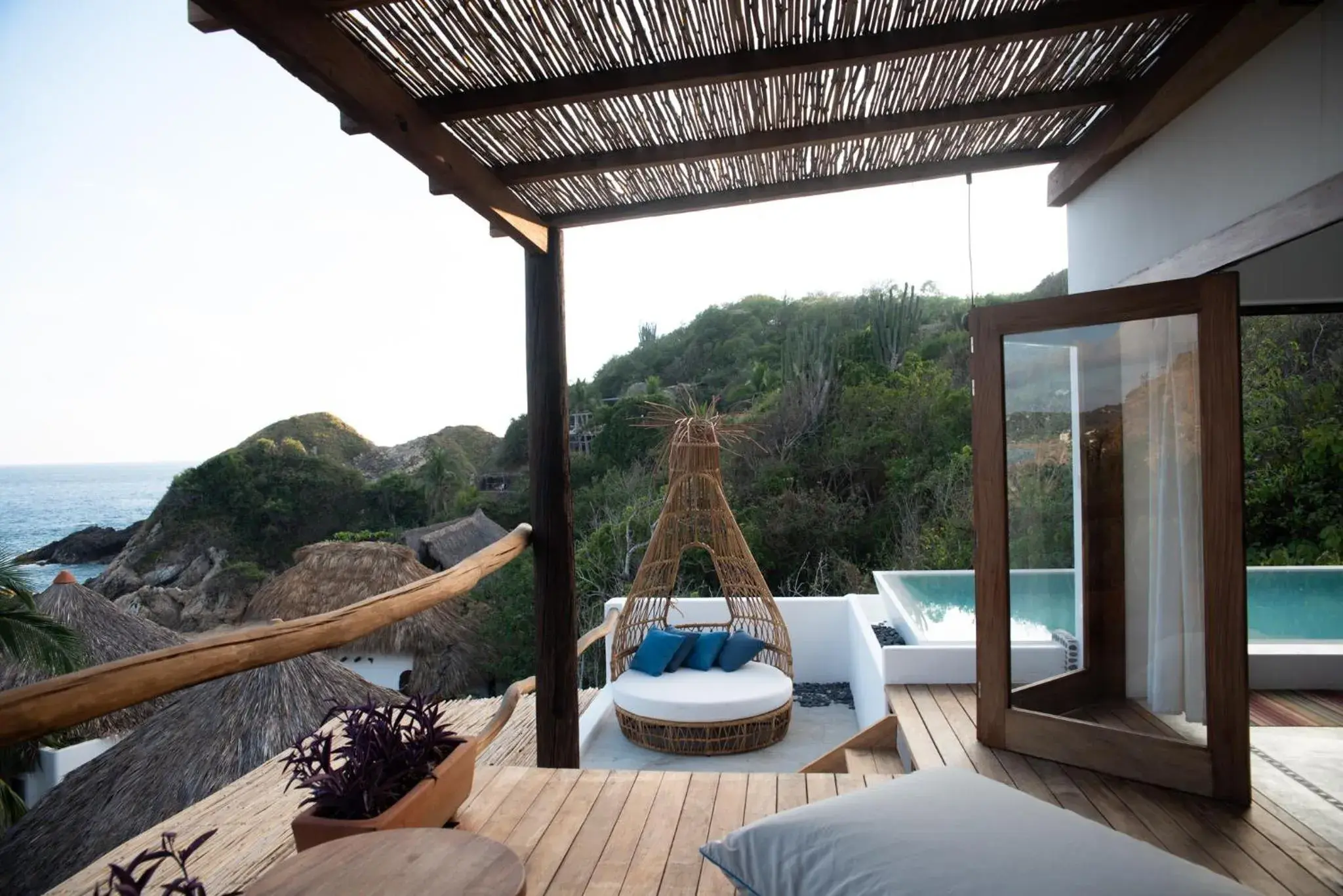 Balcony/Terrace in El Alquimista Yoga Spa