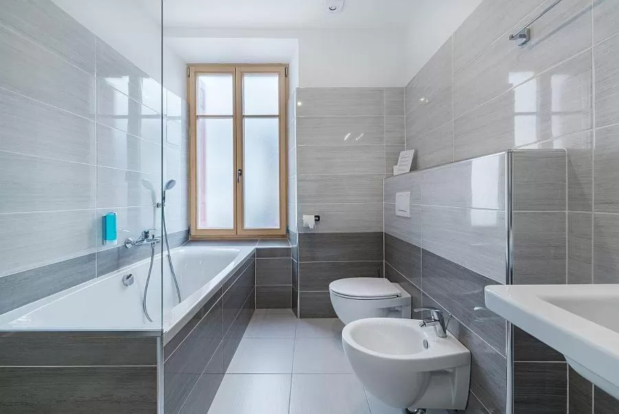 Shower in Hotel Dvorec