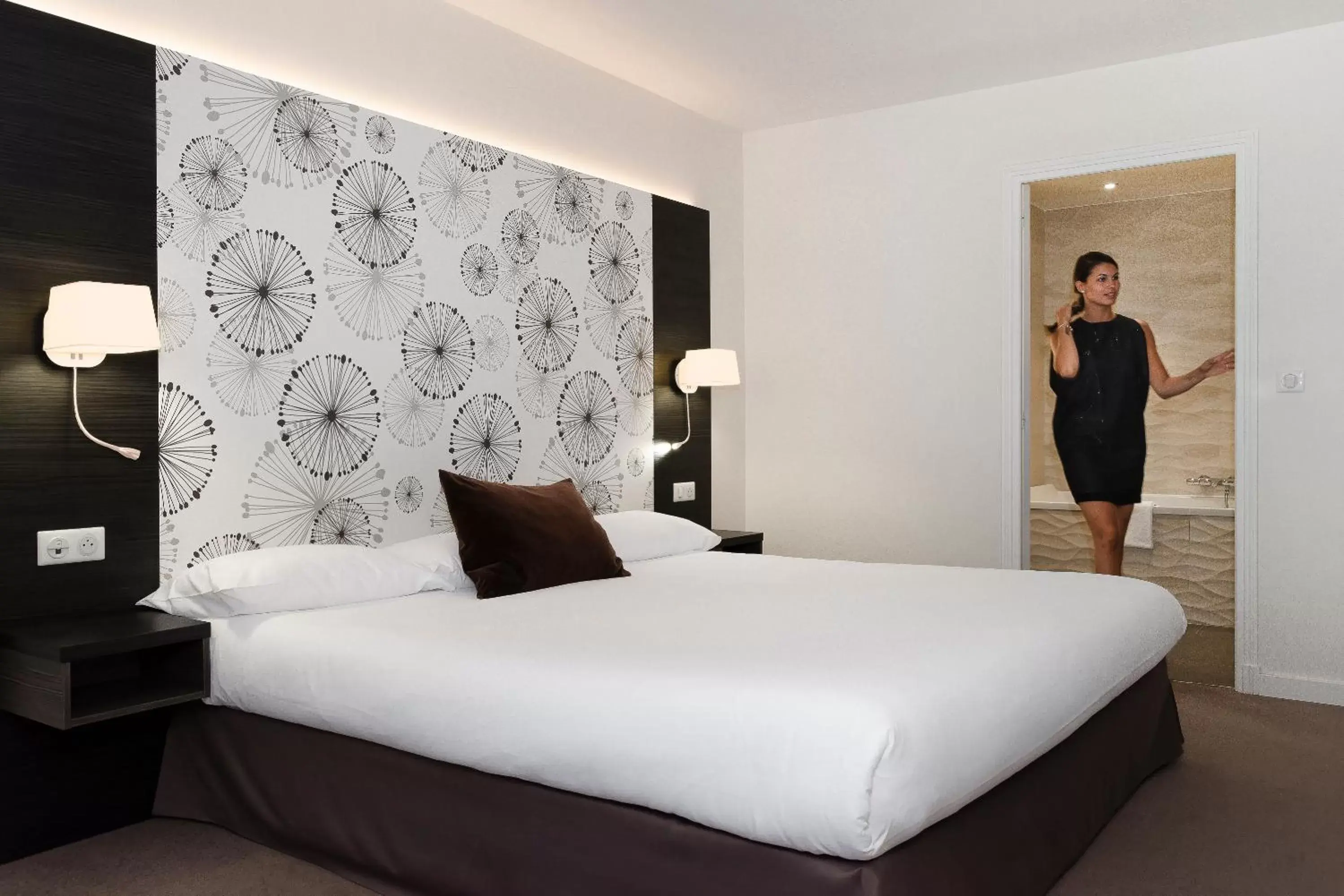Bed in Hôtel du Parc Bed in Hôtel du Parc
