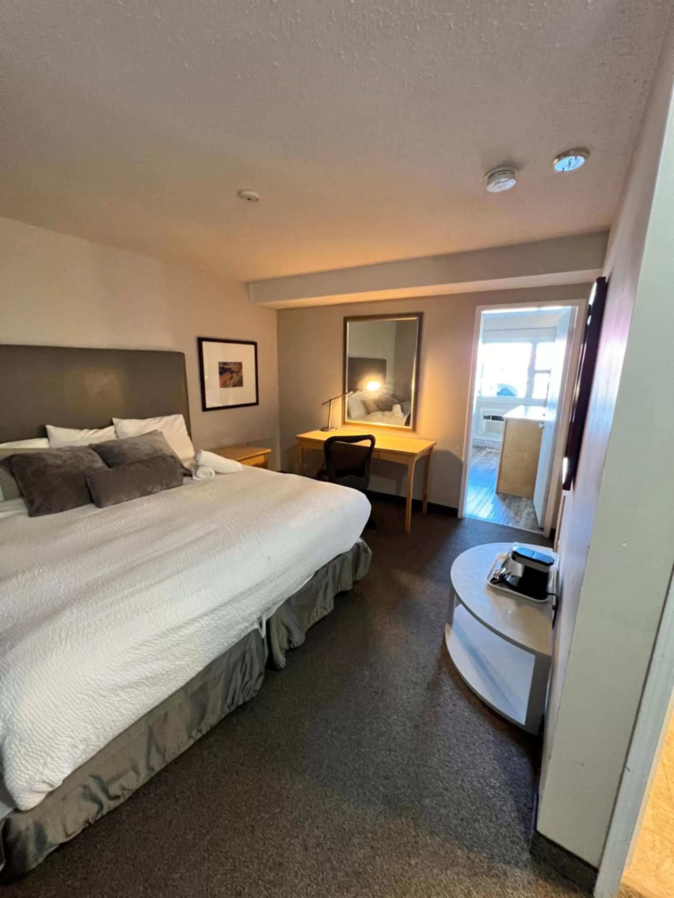 Bed in Thriftlodge Saskatoon