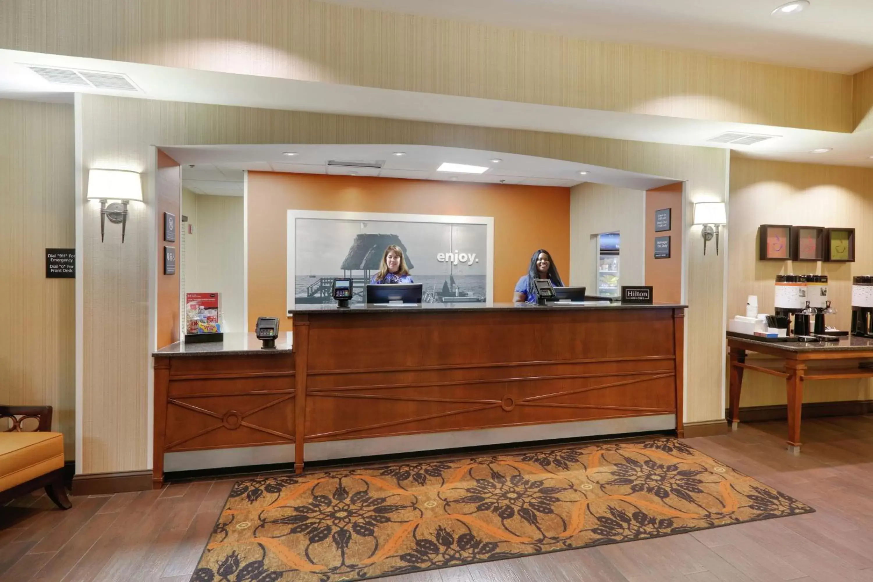Lobby or reception in Hampton Inn & Suites Mooresville Lobby or reception in Hampton Inn & Suites Mooresville