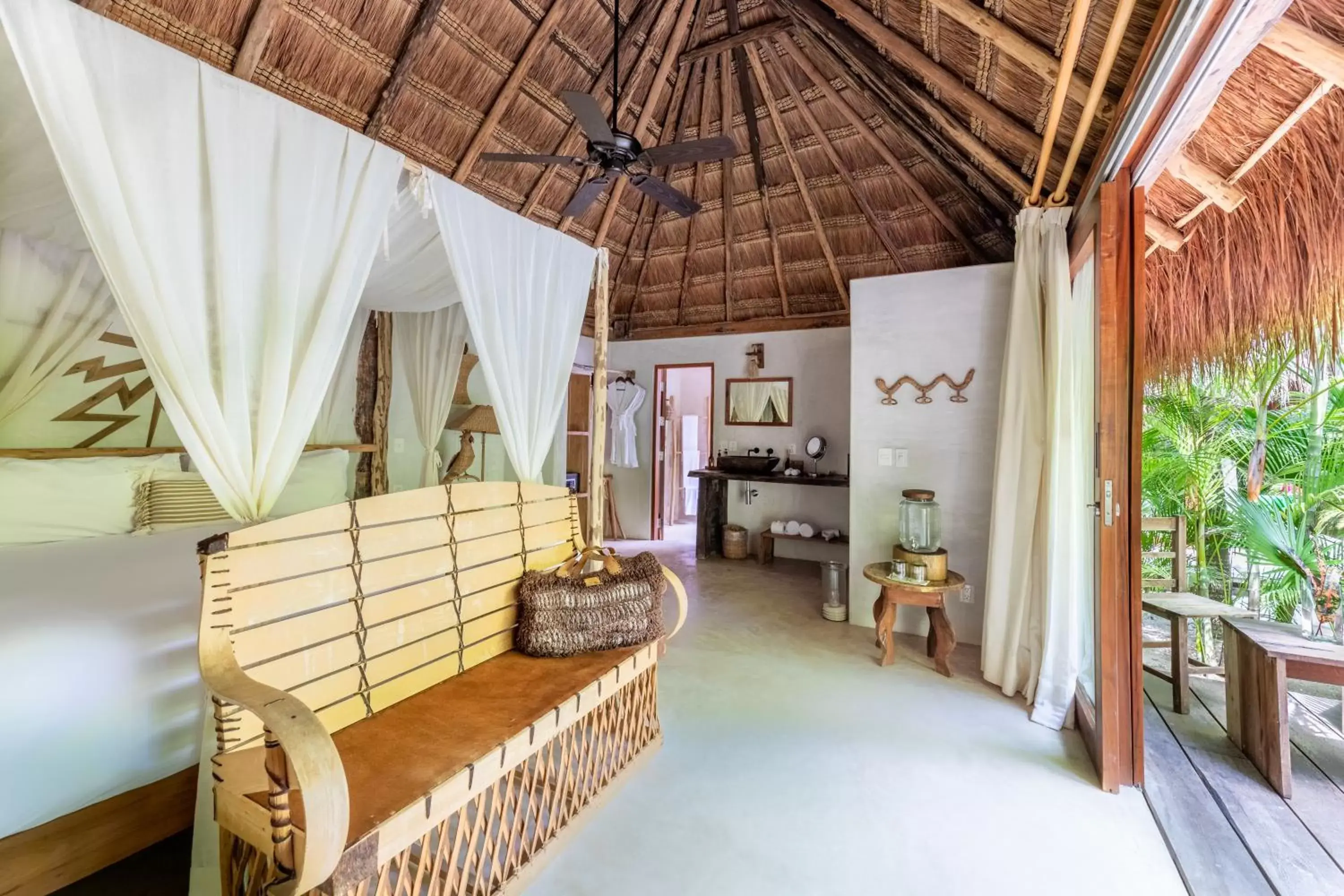 Bedroom, Seating Area in La Valise Tulum