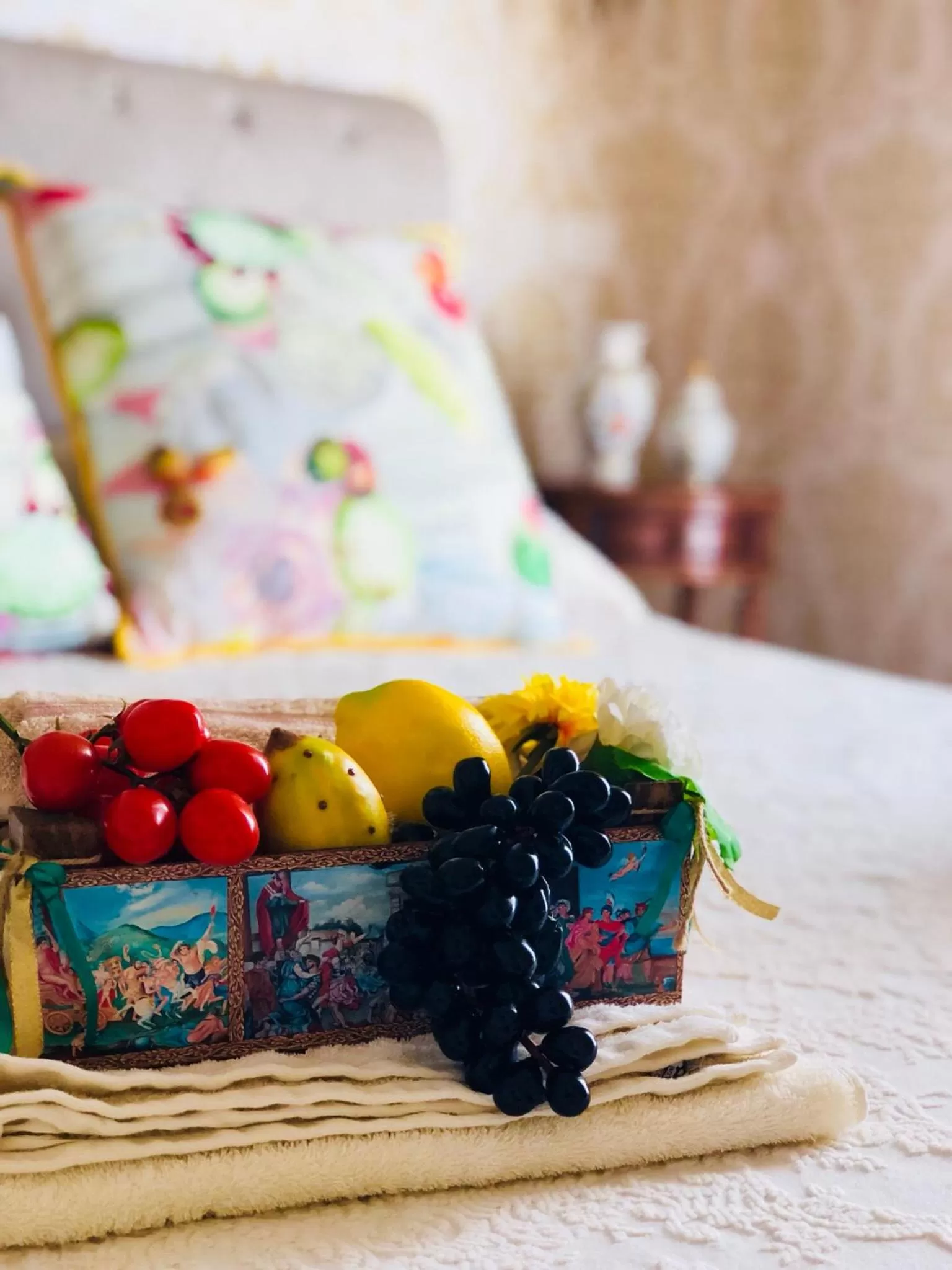 Decorative detail, Bed in Dimora Umberto