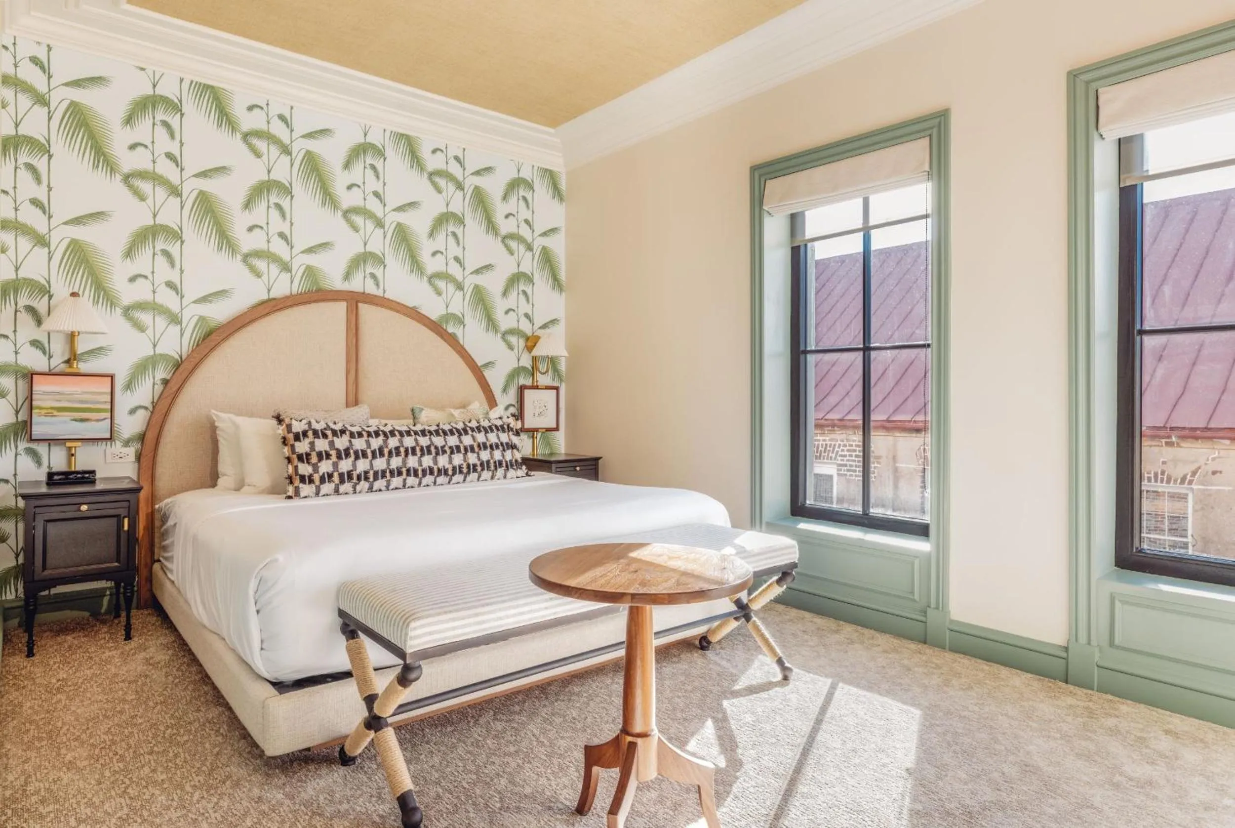 Bed in The Palmetto Hotel, Charleston