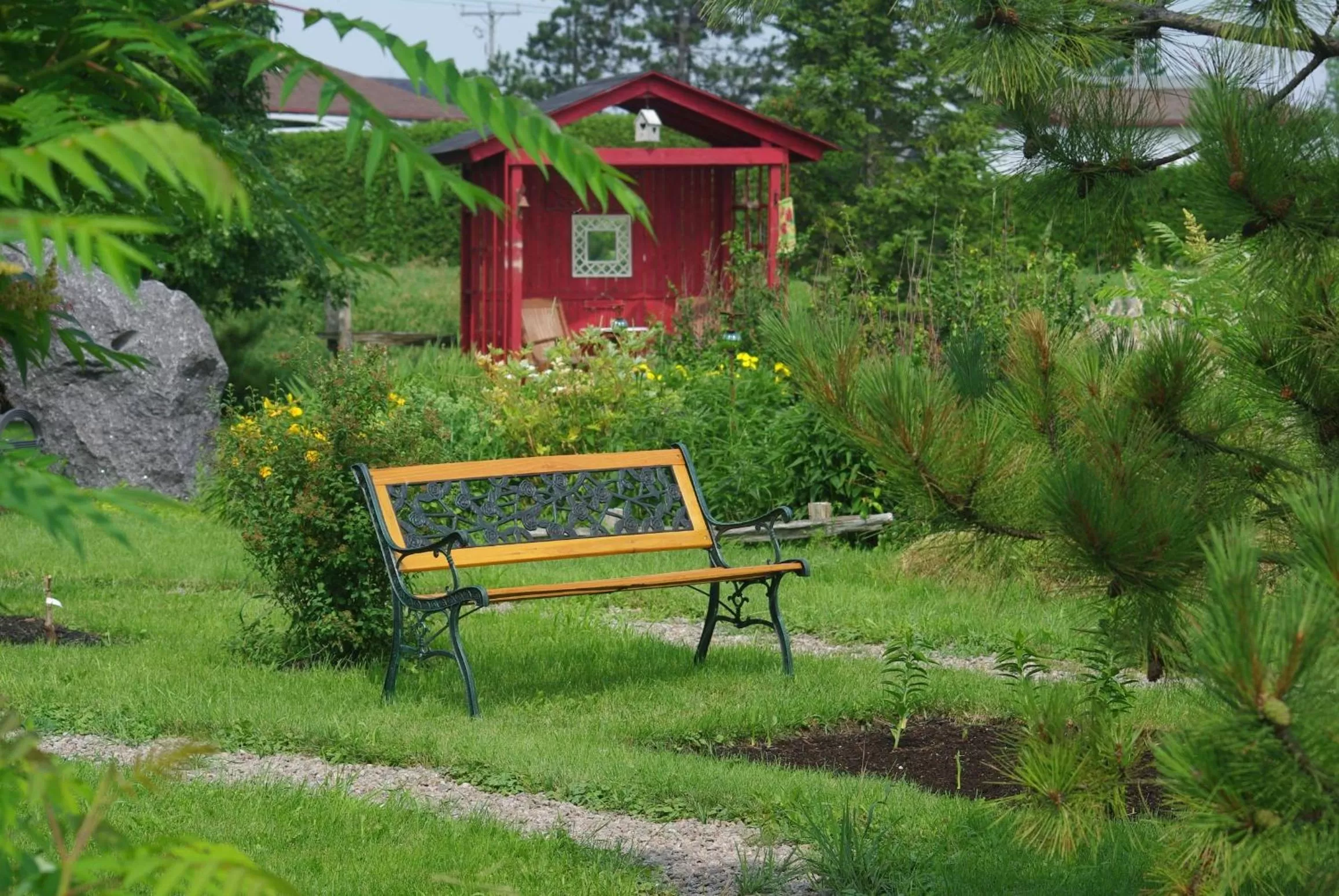 Garden in Atelier Galerie Anne Drouin Peinture & Pension