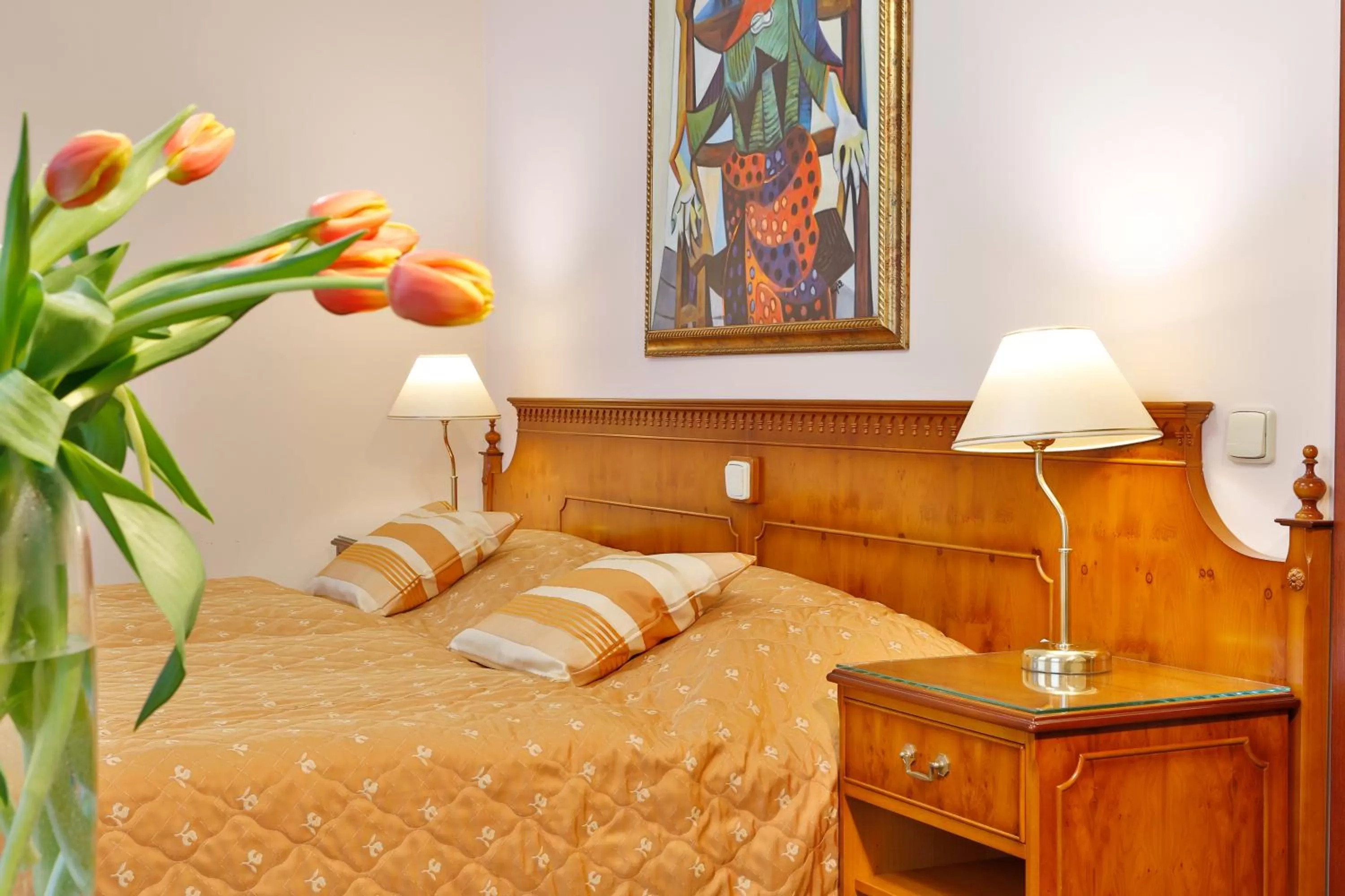 Bed in Hotel Kolonada