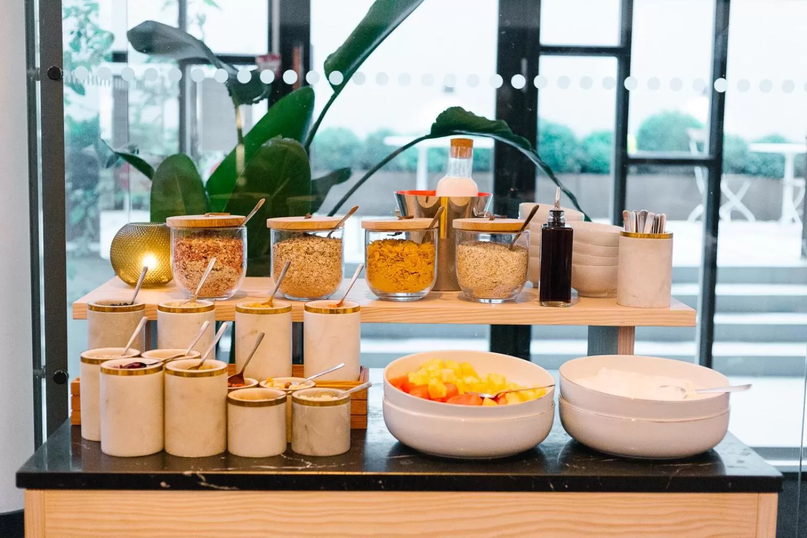 Buffet breakfast in Nobis Hotel Copenhagen, a Member of Design Hotels