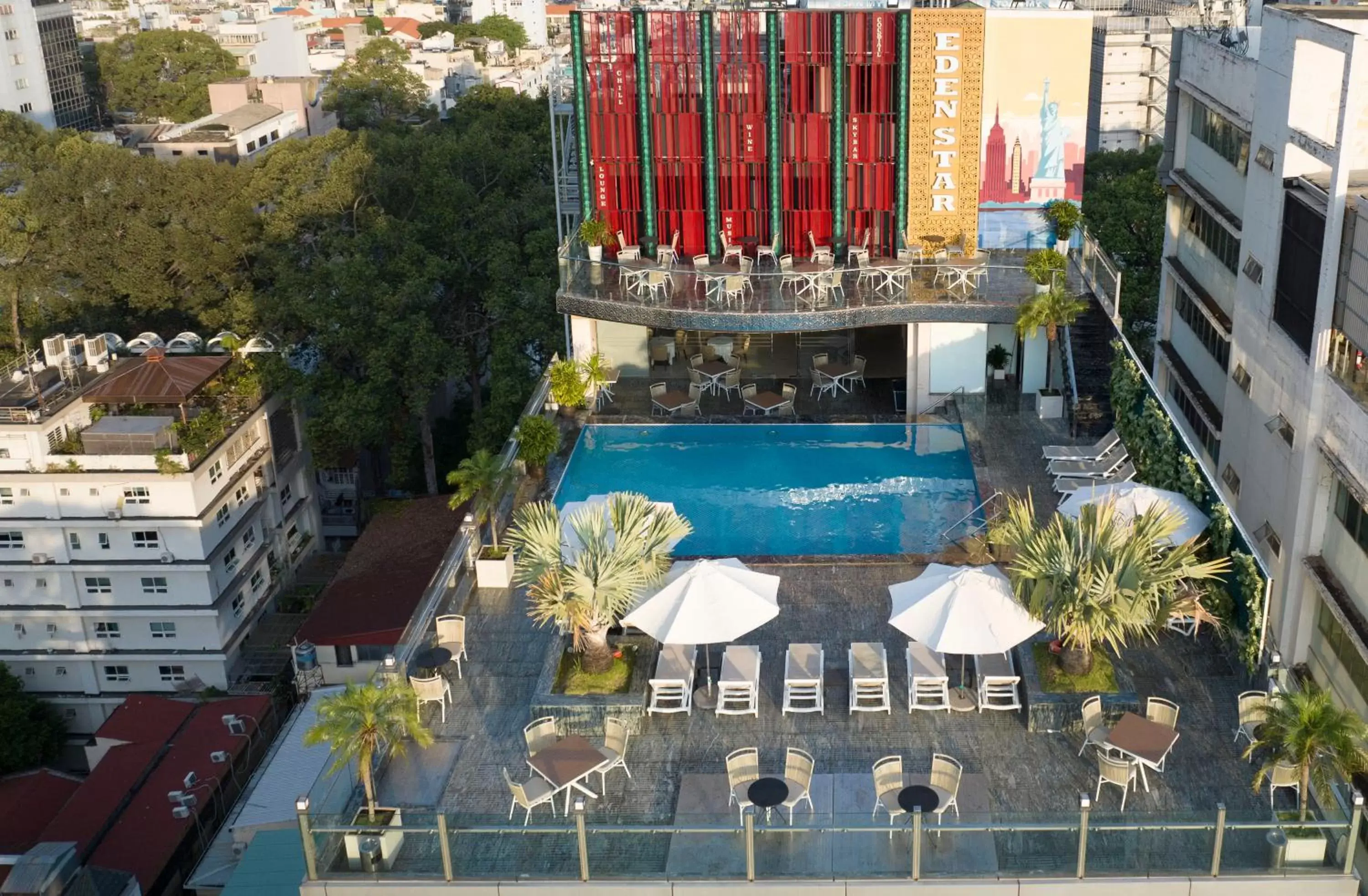 Swimming pool, Pool View in Eden Star Saigon Hotel